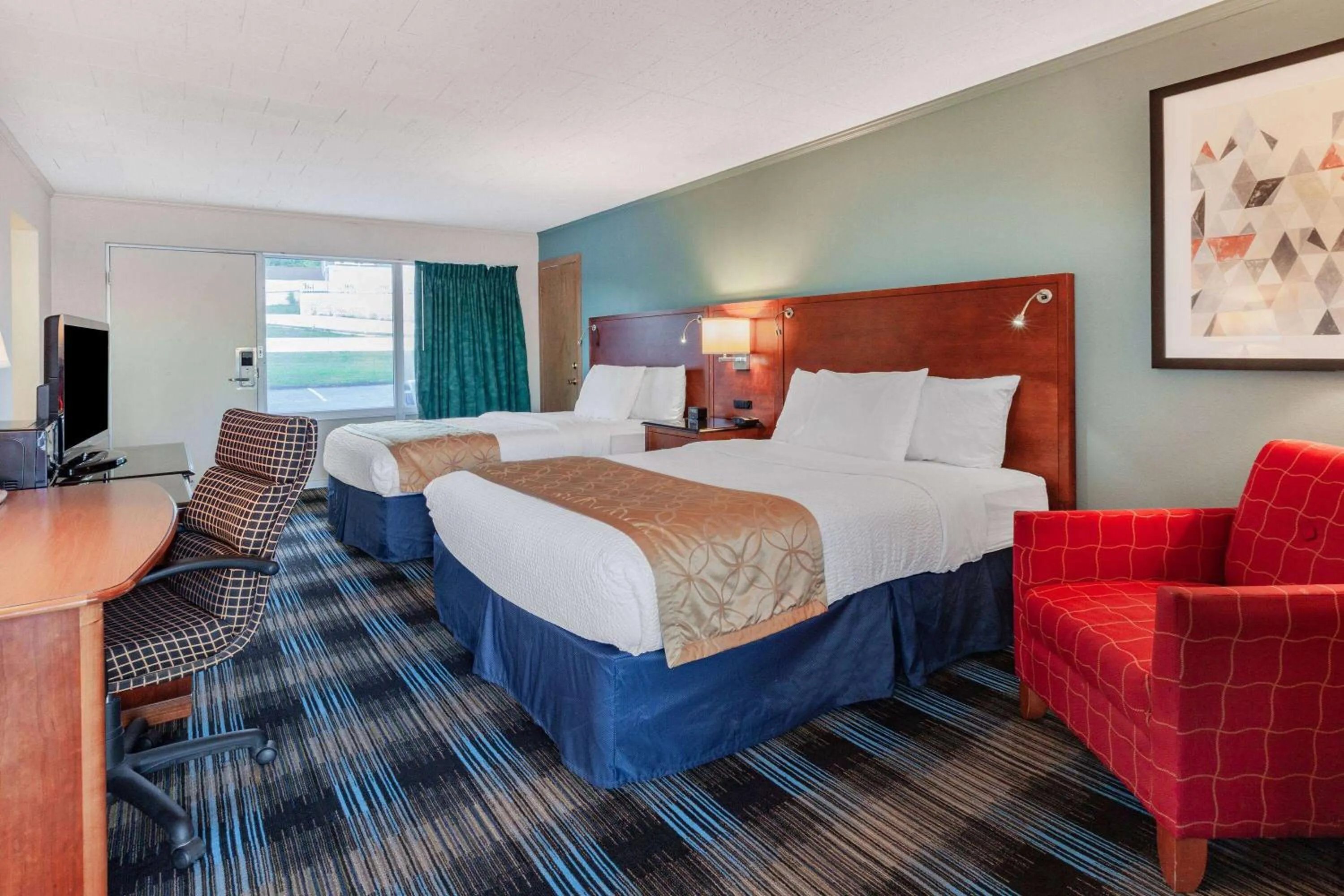 Queen Room with Two Queen Beds - Non-Smoking in Days Inn & Suites by Wyndham St. Ignace Lakefront