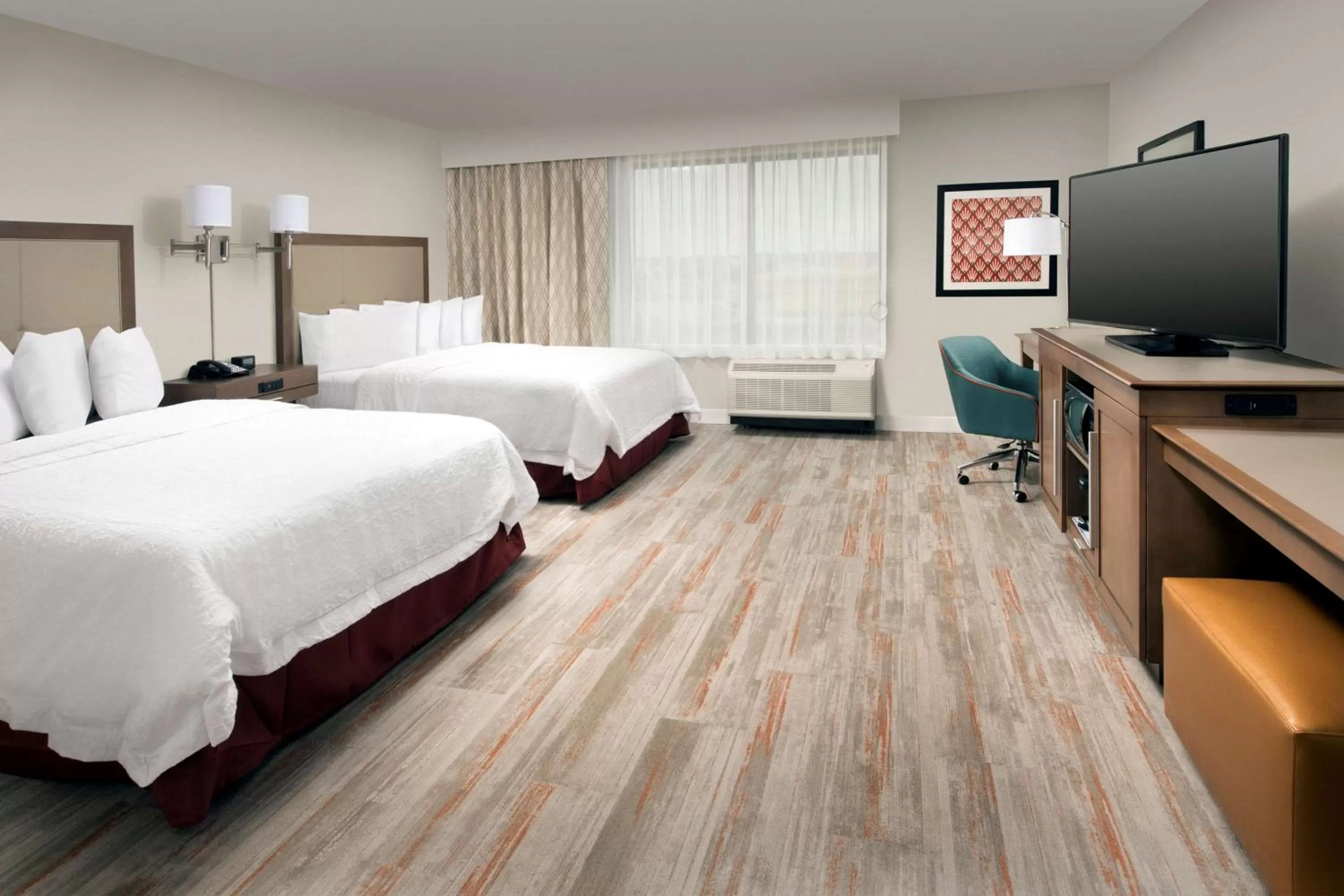 Queen Room with Two Queen Beds - Mobility and Hearing Access/Non-Smoking in Hampton Inn & Suites San Antonio Lackland AFB SeaWorld
