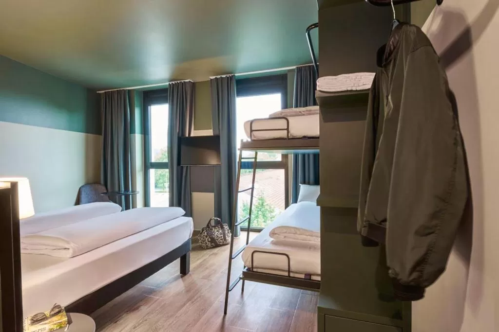 Family Room with Double Bed and Bunk Bed in Ibis Styles Singen