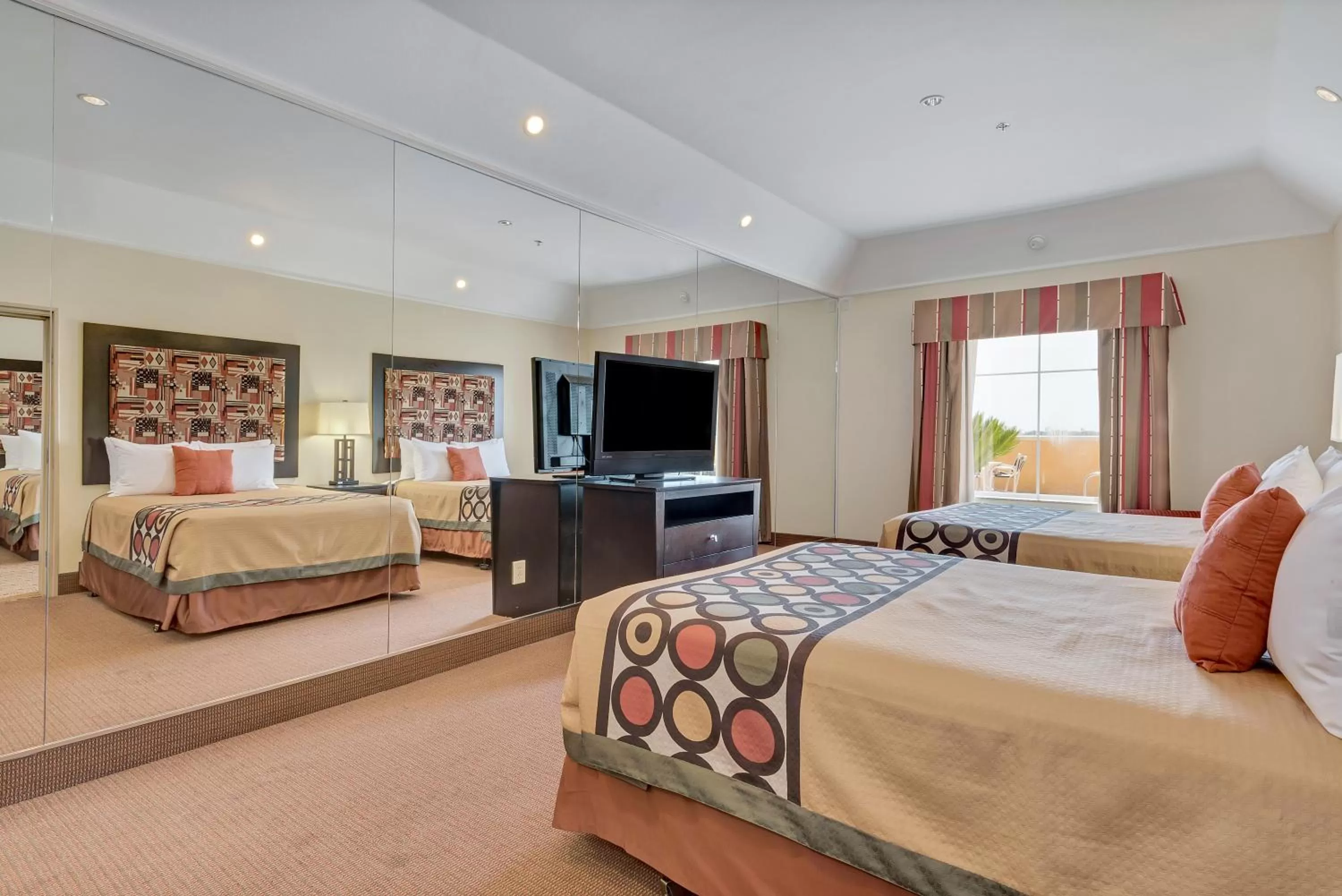 Queen Room with Two Queen Beds - Non-Smoking in Super 8 by Wyndham Hidalgo at La Plaza Mall & Mcallen Airport