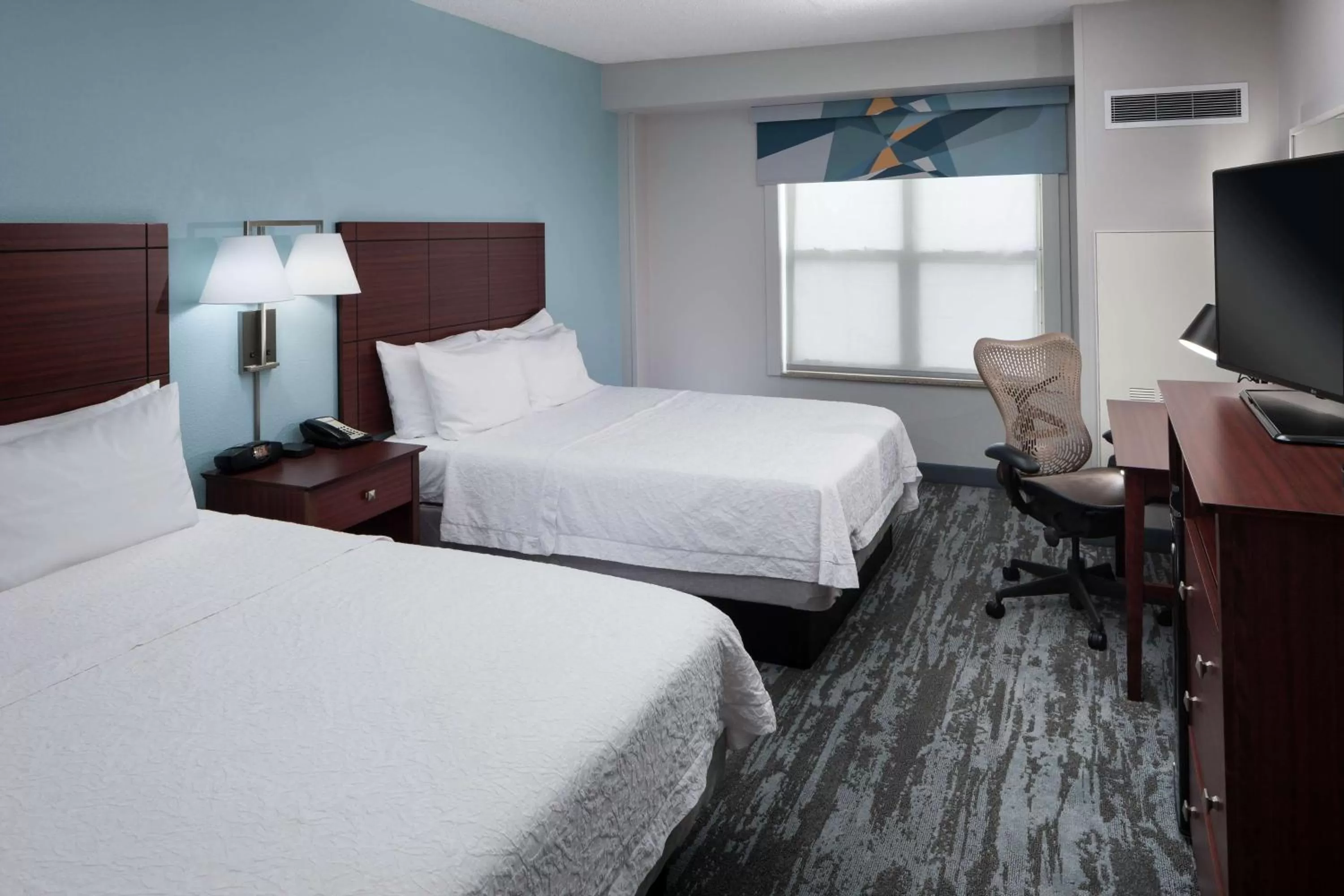 Queen Room with Two Queen Beds - Mobility and Hearing Access/Non-Smoking in Hampton Inn & Suites Oklahoma City-Bricktown