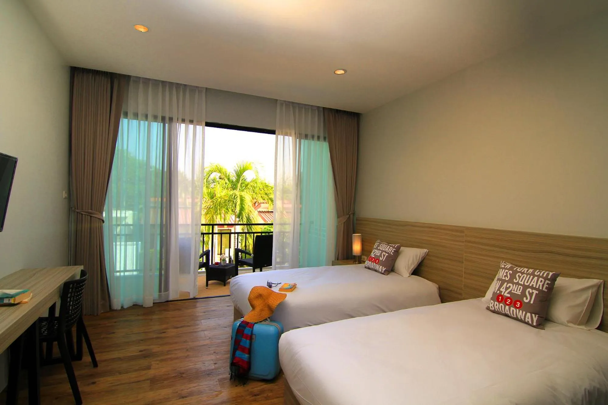 Superior Twin Room with Pool View in The Fusion Resort Hotel