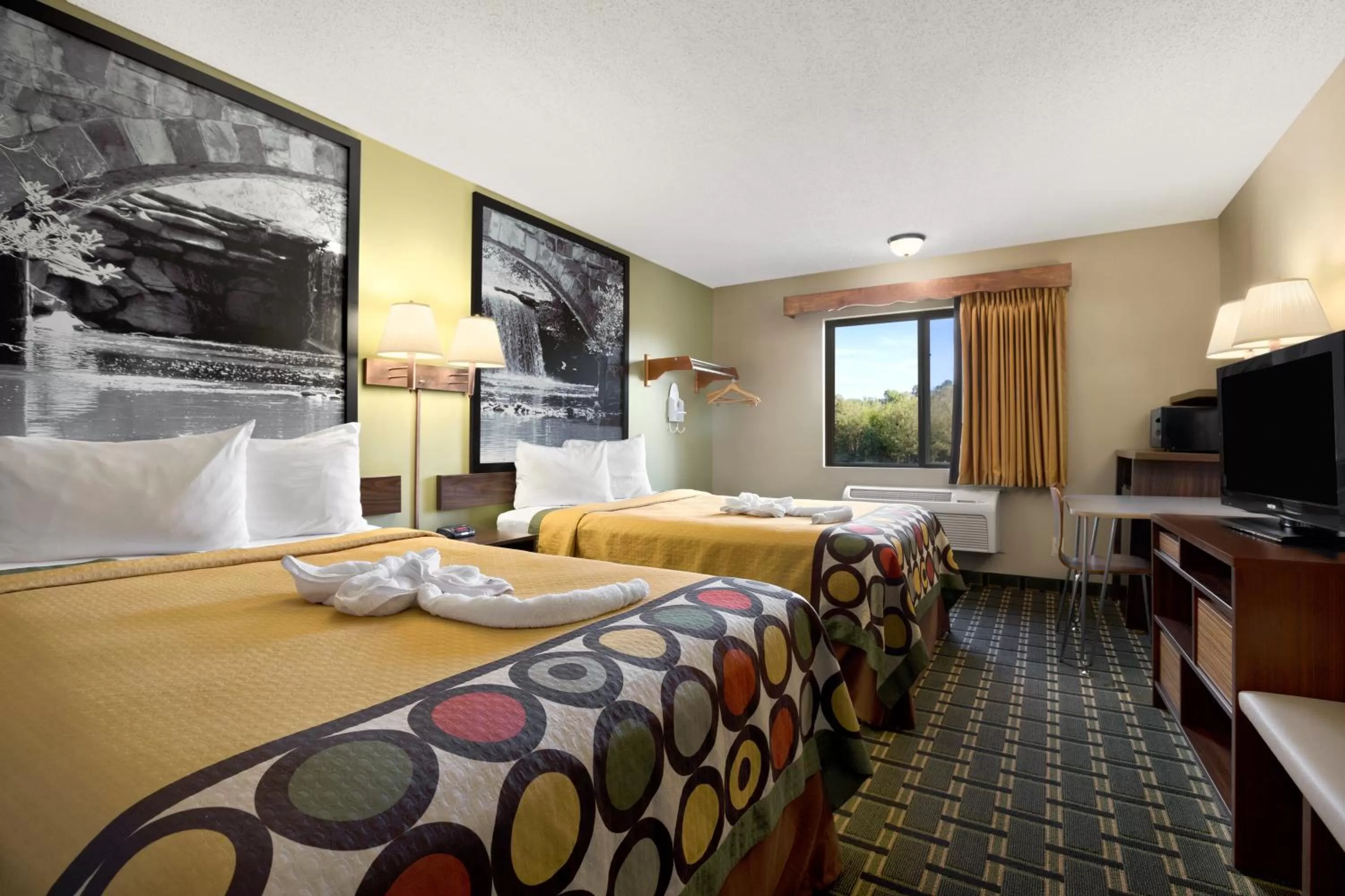Deluxe Double Room with Two Double Beds - Non-Smoking in Super 8 by Wyndham Russellville