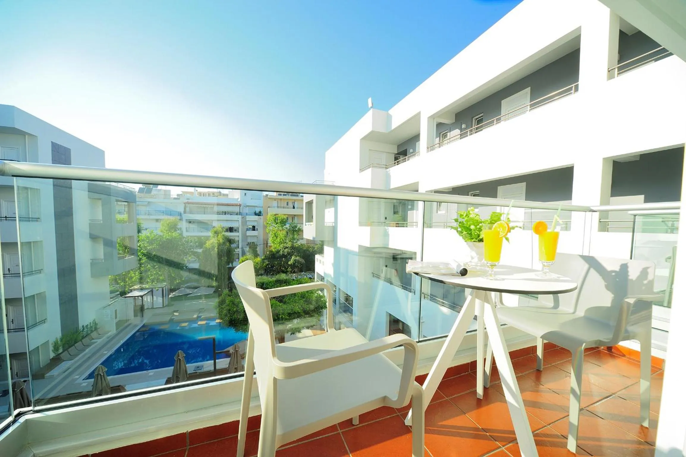 Deluxe Room with Pool View in Atrium Ambiance Hotel