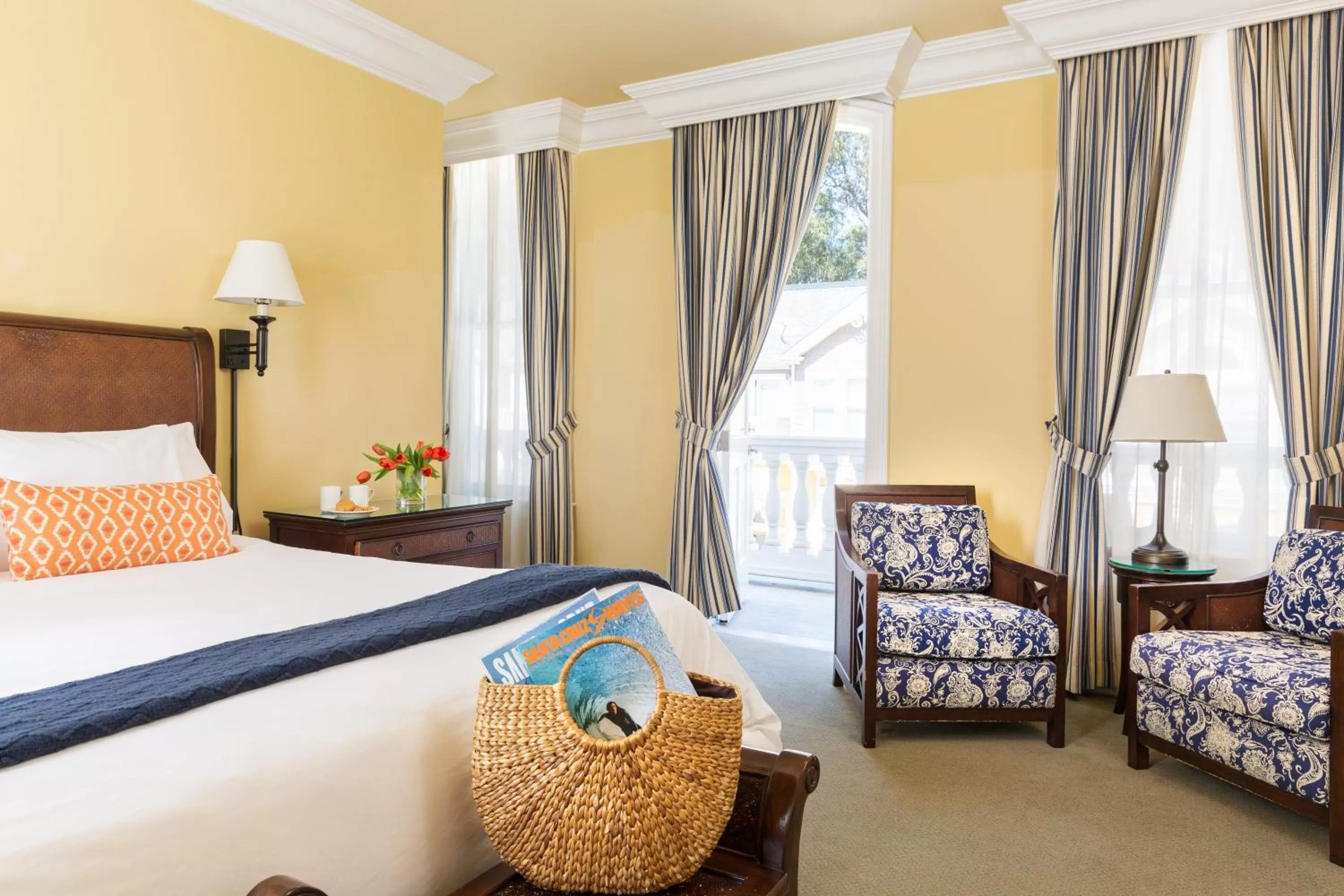  Deluxe King with Balcony in West Cliff Inn, A Four Sisters Inn