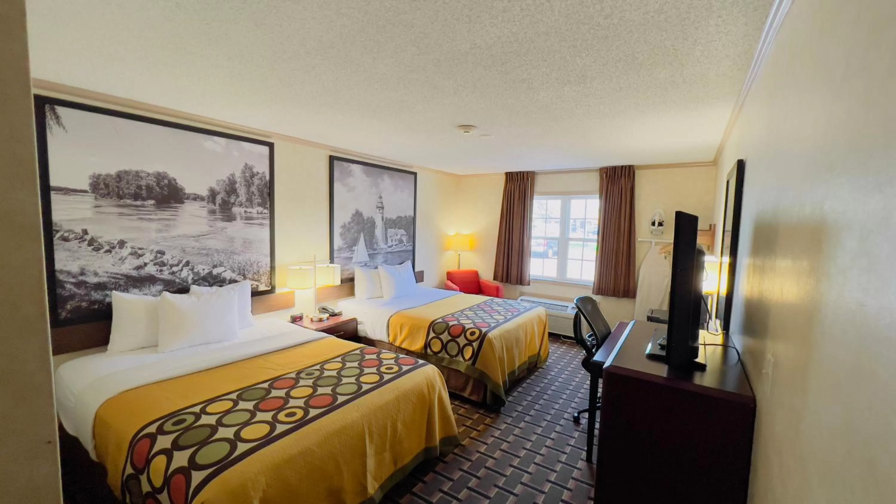 Queen Room with Two Queen Beds - Non-Smoking in Super 8 by Wyndham Maumee Perrysburg Toledo Area