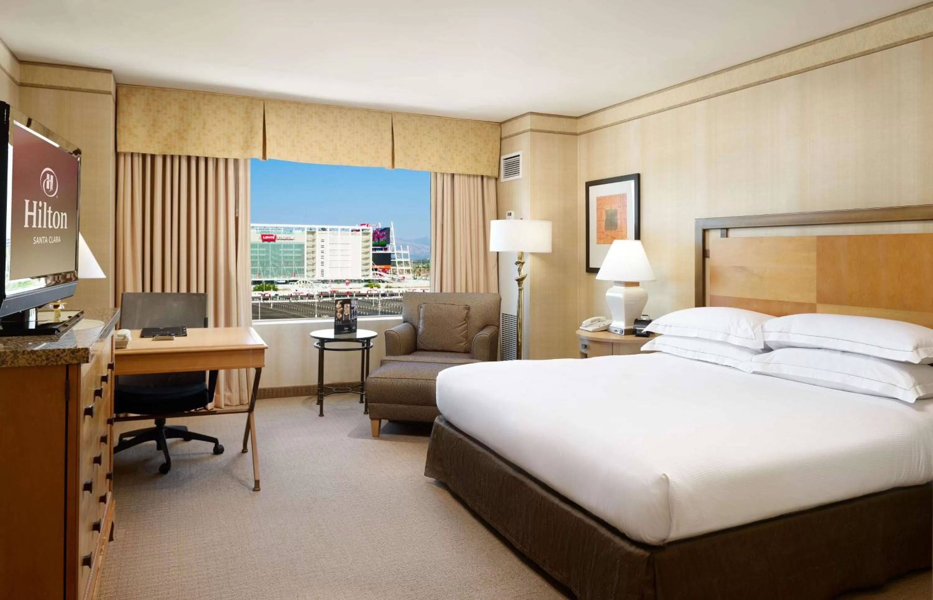 One King Bed with Stadium View in Hilton Santa Clara