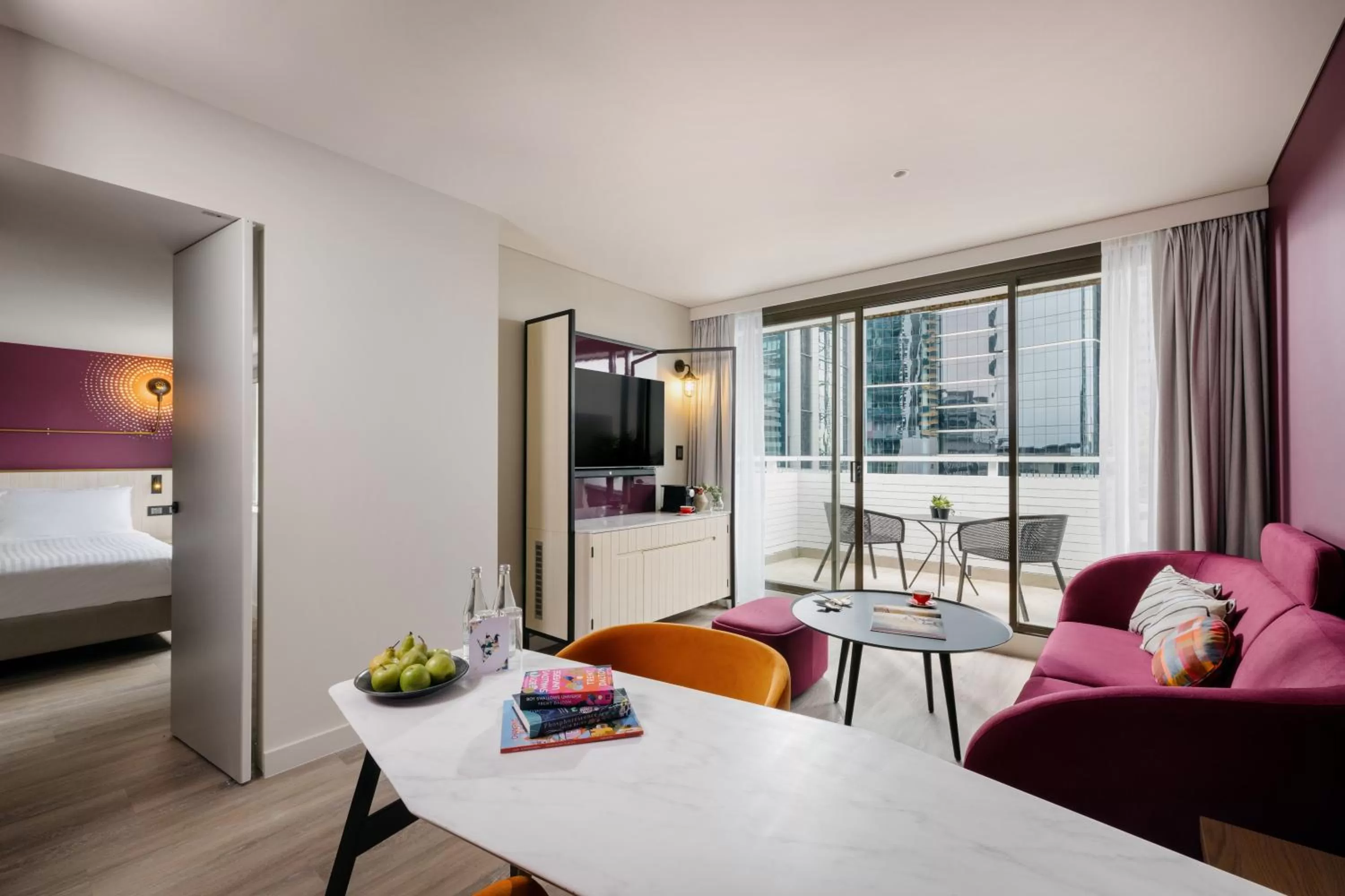 One-Bedroom Suite with Balcony and City VIew in Hotel Indigo Brisbane City Centre by IHG