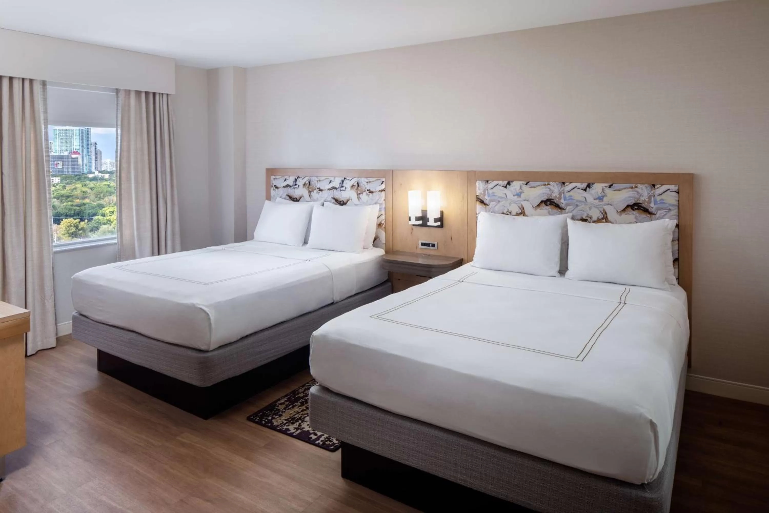 Queen Studio Suite with Two Queen Beds - Elite Floor in Hampton Inn & Suites by Hilton Miami Downtown/Brickell