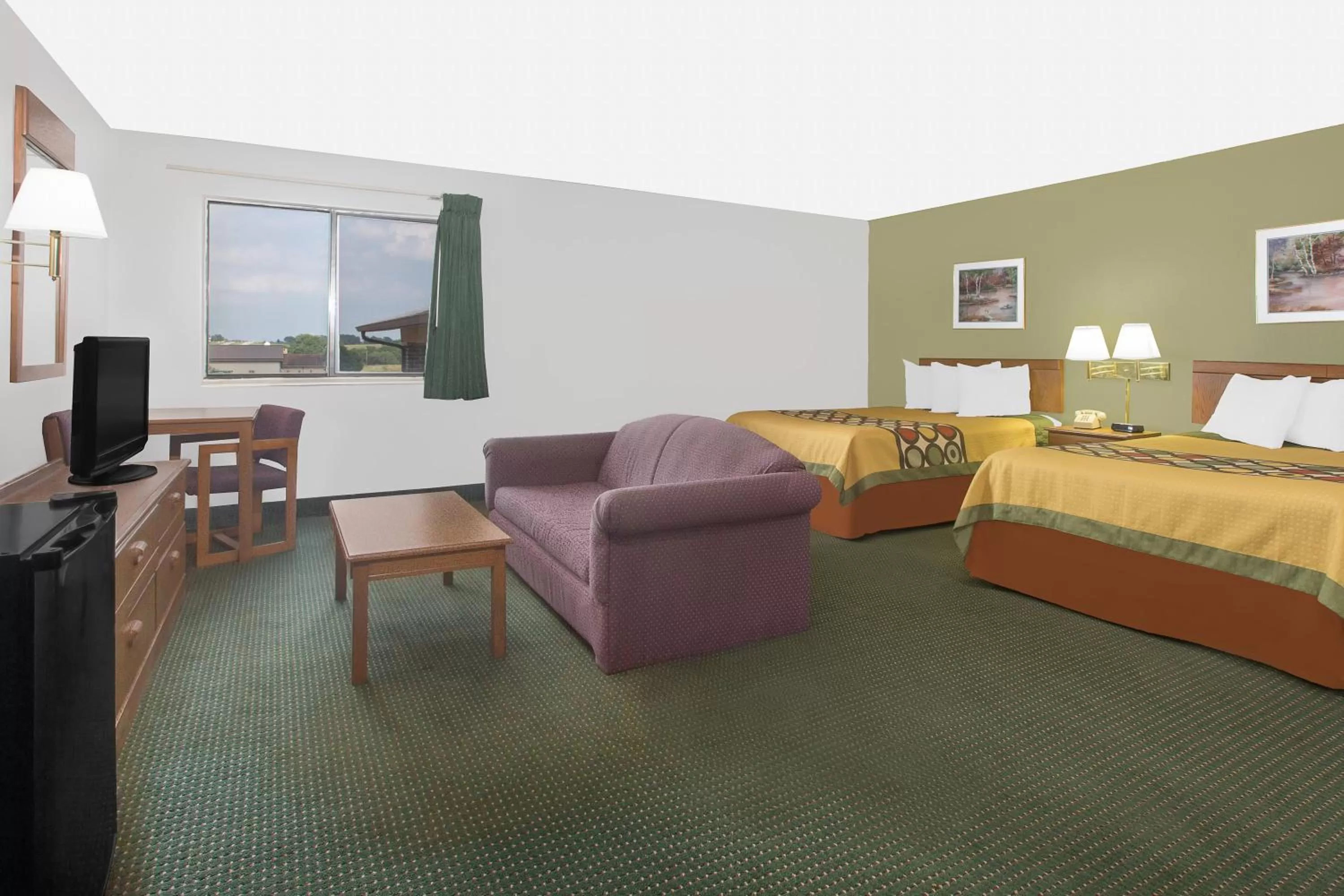 Studio Suite with Two Queen Beds - Smoking in Super 8 by Wyndham Chillicothe