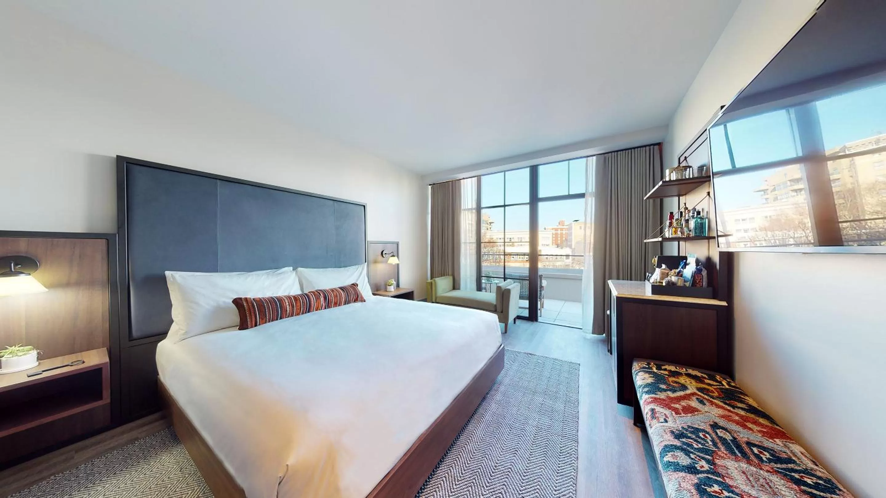 King Suite with Balcony in The Restoration Asheville