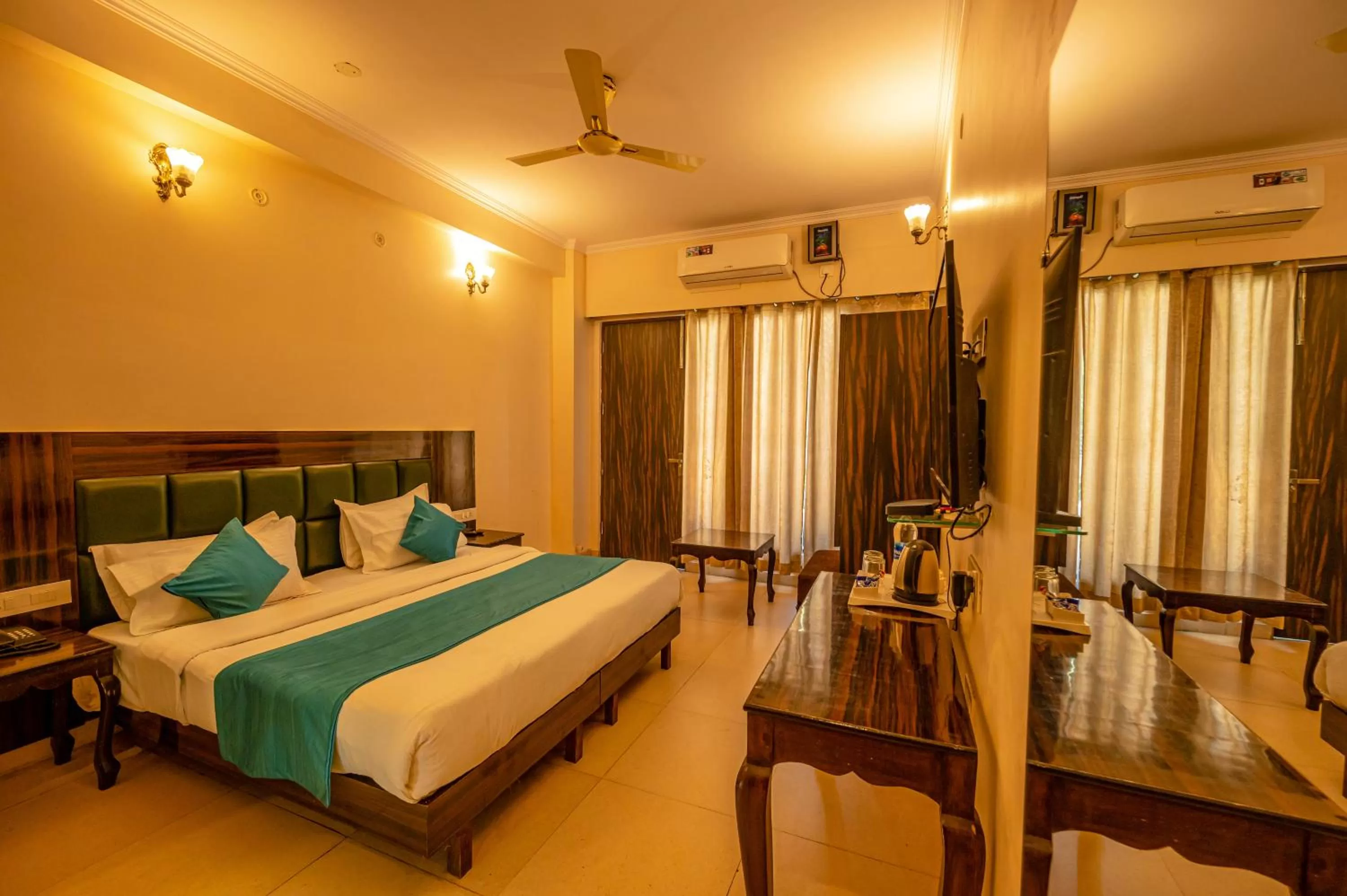 Double Room with Pool View in Hotel Rishikesh Grand by Kool Stays