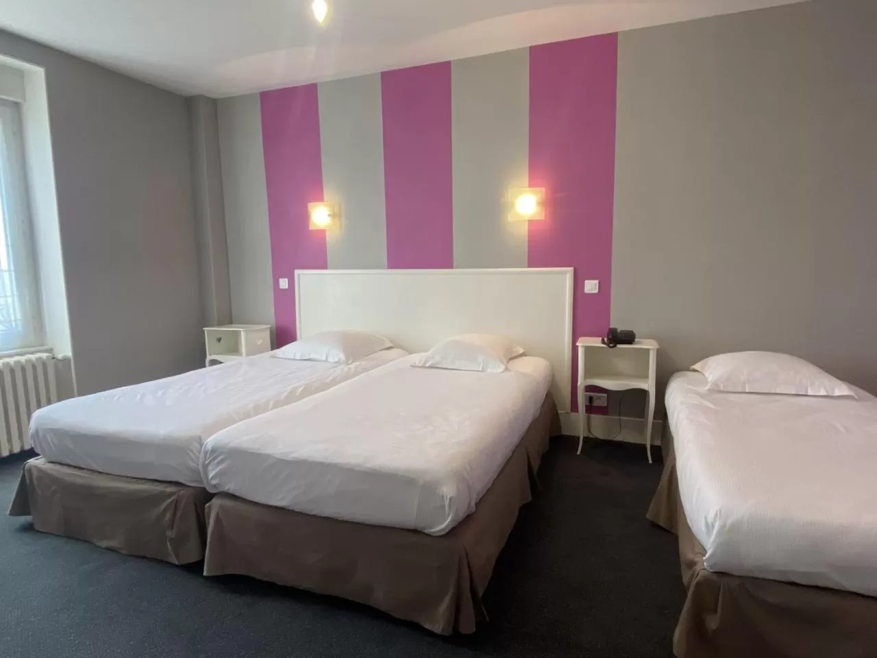 Superior Triple Room in The Originals Boutique, Hôtel Terminus, Bourg-en-Bresse Gare
