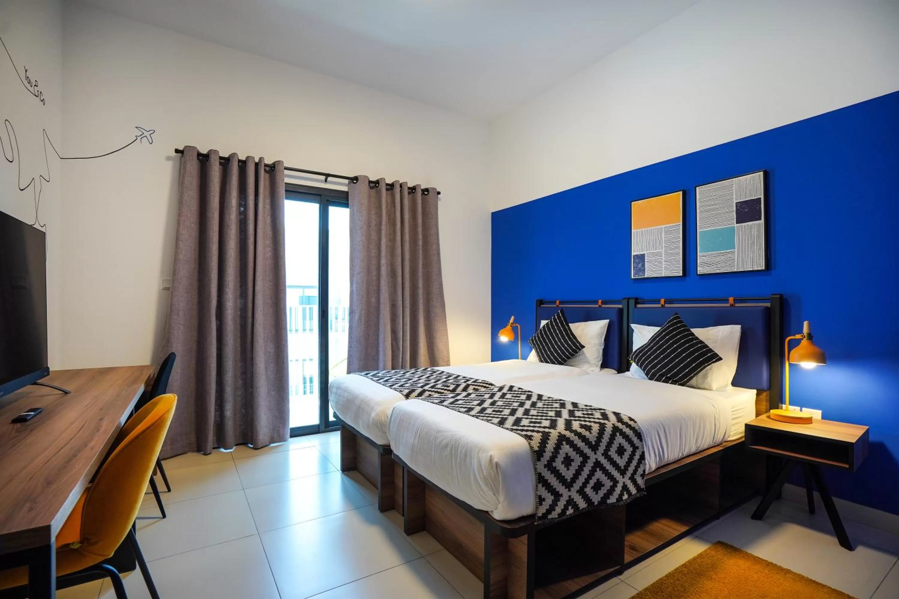 Twin Room with Private Bathroom in YouCo coliving Dubai