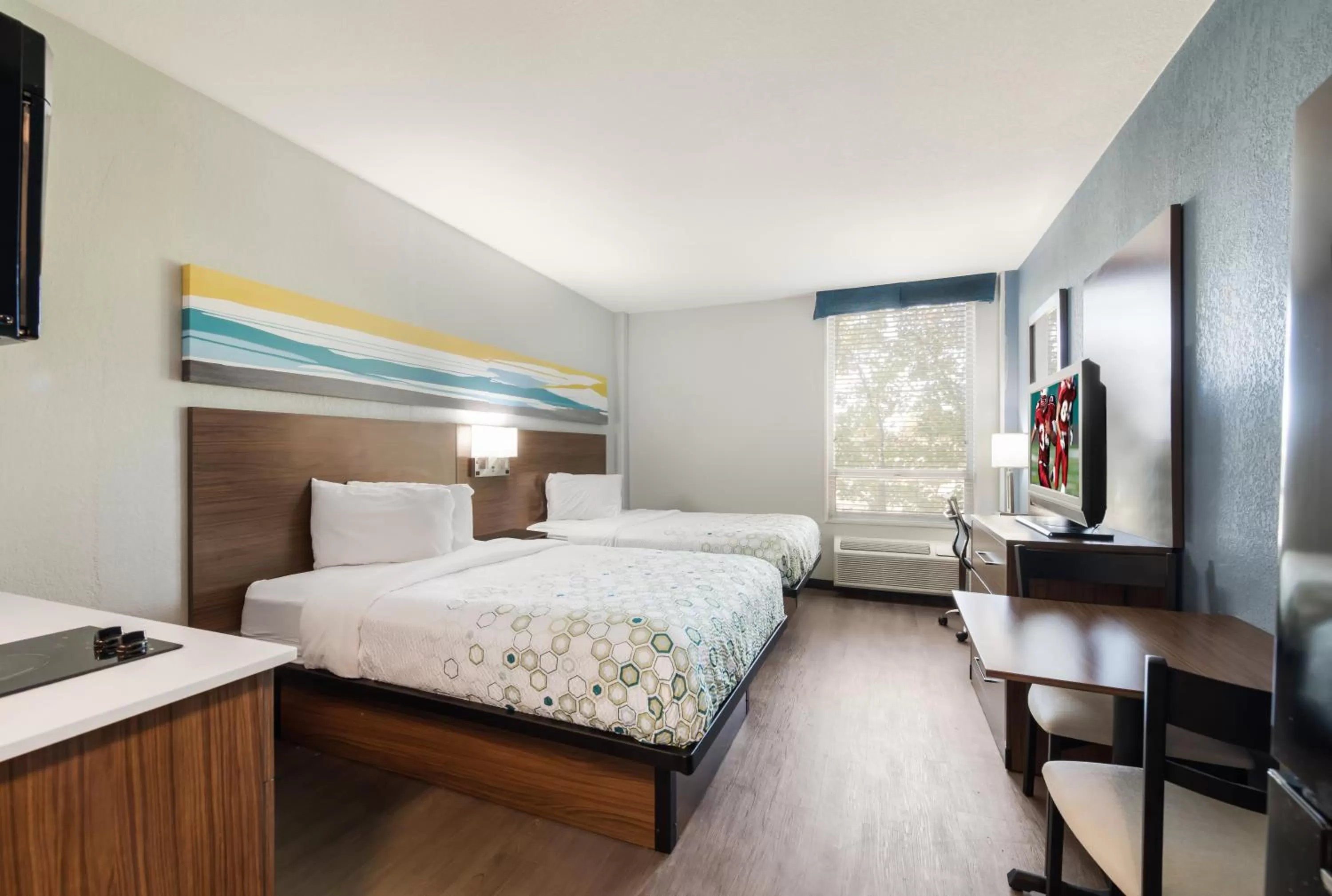 Studio Room with Two Double Beds Non-Smoking in HomeTowne Studios by Red Roof Newport News - Hampton West