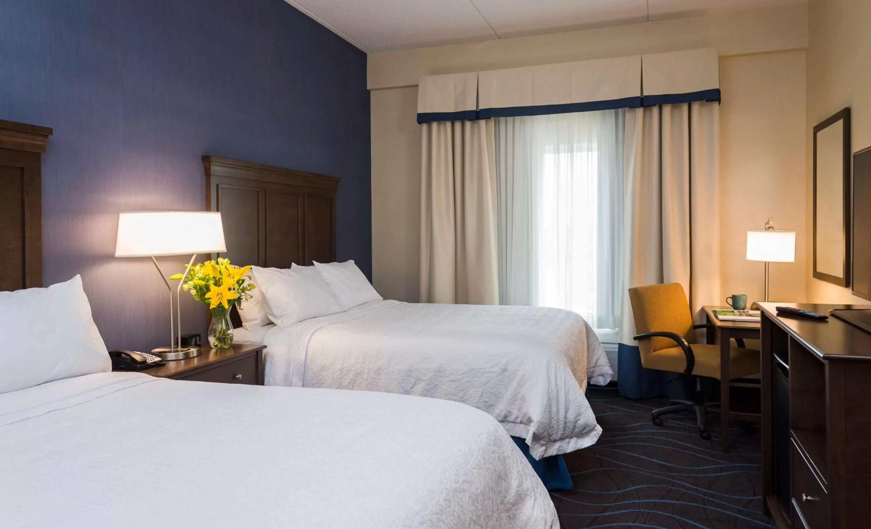 Queen Room with Two Queen Beds (4 Adults) in Hampton Inn by Hilton Ottawa Airport