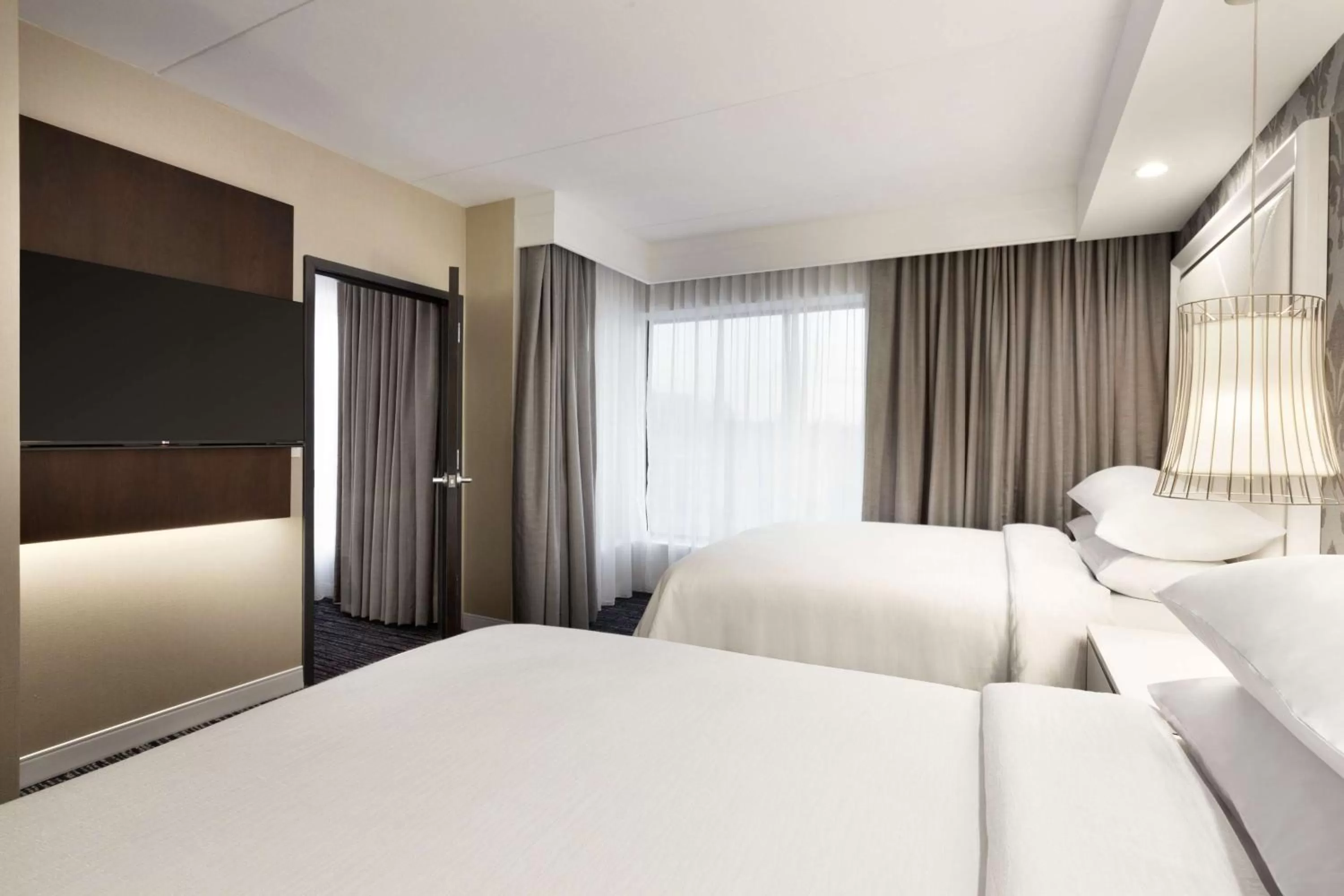 One-Bedroom Queen Suite with Two Queen Beds - Hearing Accessible in Embassy Suites by Hilton Atlanta NE Gwinnett Sugarloaf