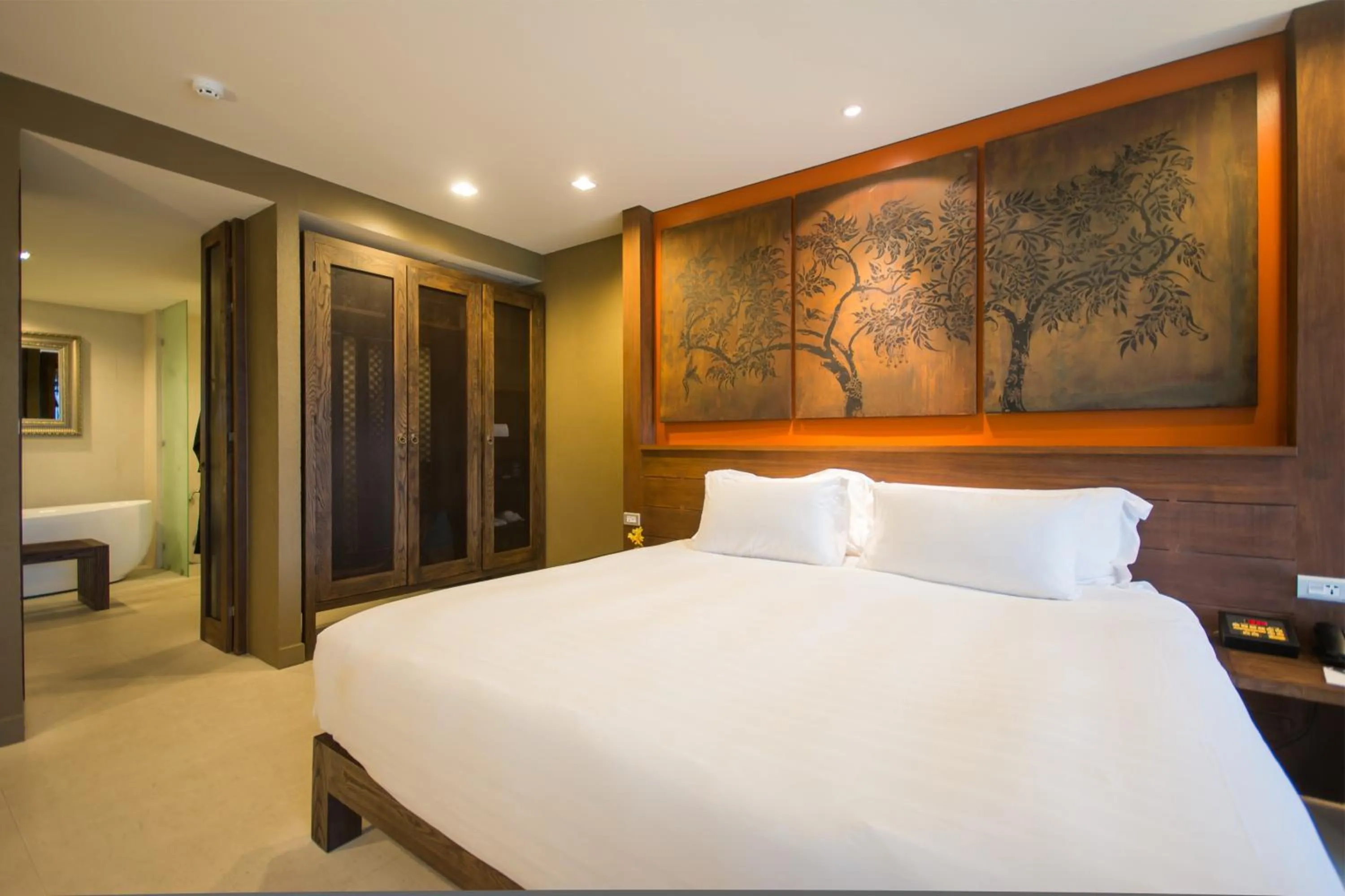 Decorative detail, Bed in SUNSURI PHUKET, Nai Harn Beach
