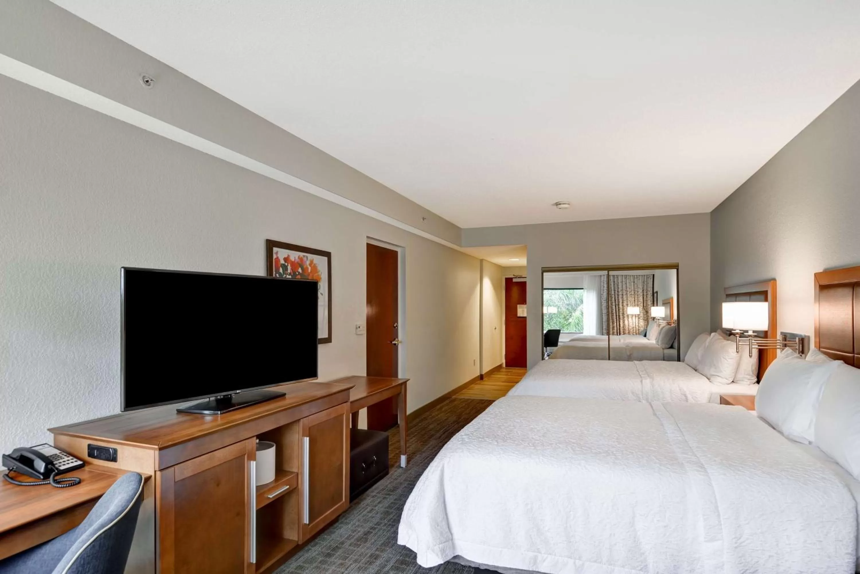 Queen Room with Two Queen Beds and Sofa Bed - Non-Smoking in Hampton Inn Palm Beach Gardens