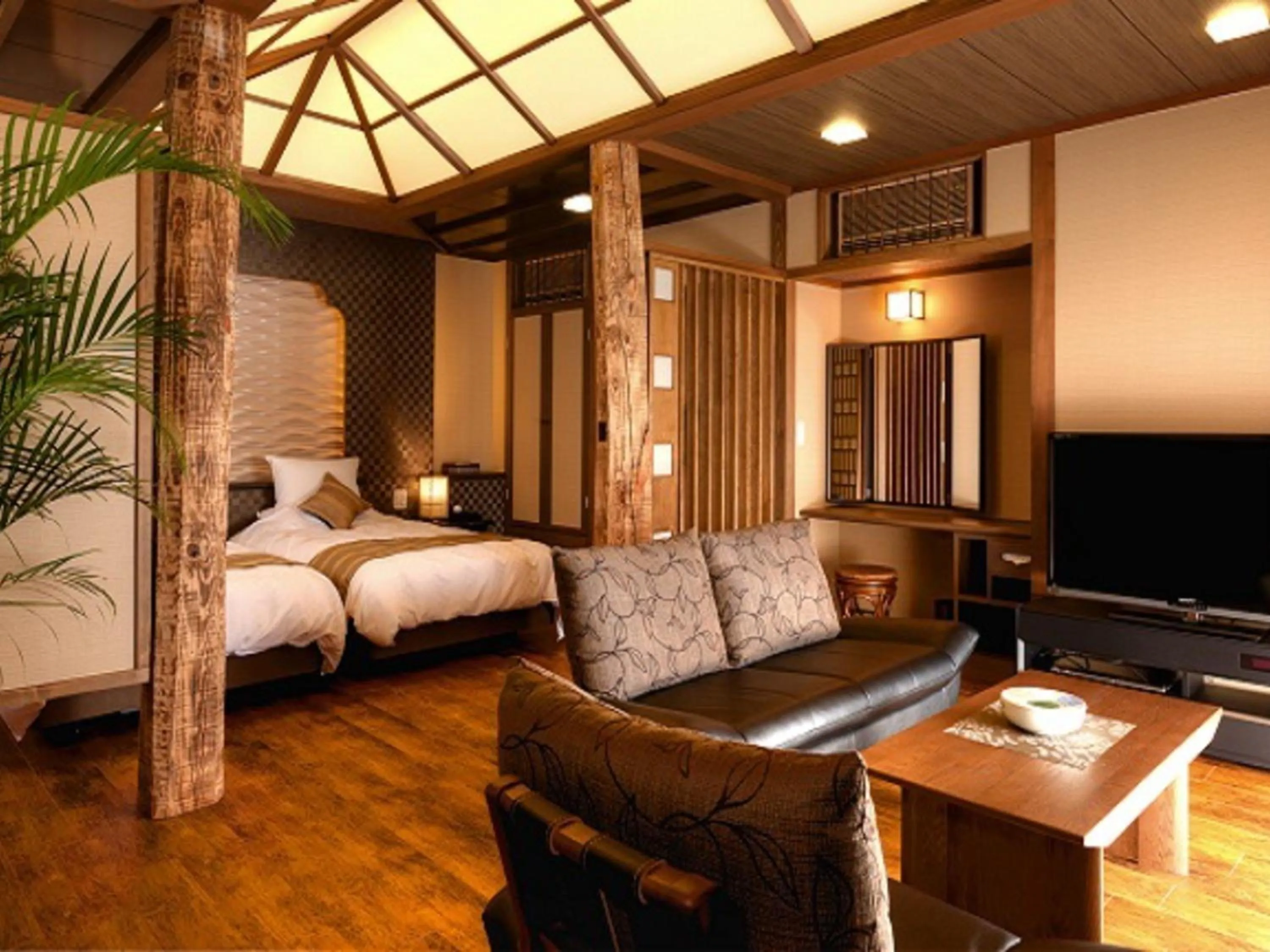 Villa with Open-Air Bath (Waraku) in Ryokan Shinsen