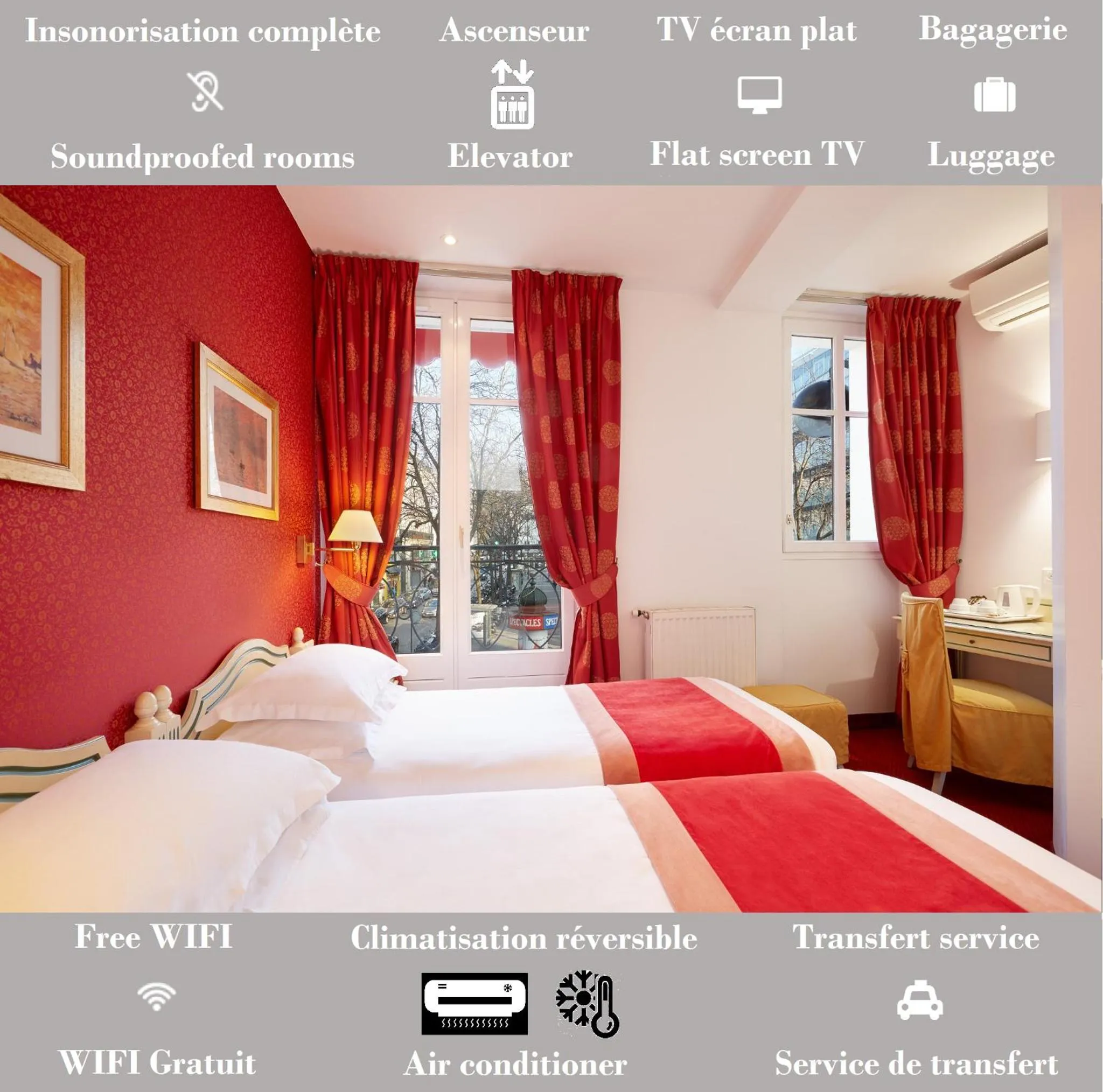 Twin Room in Austin's Saint Lazare Hotel