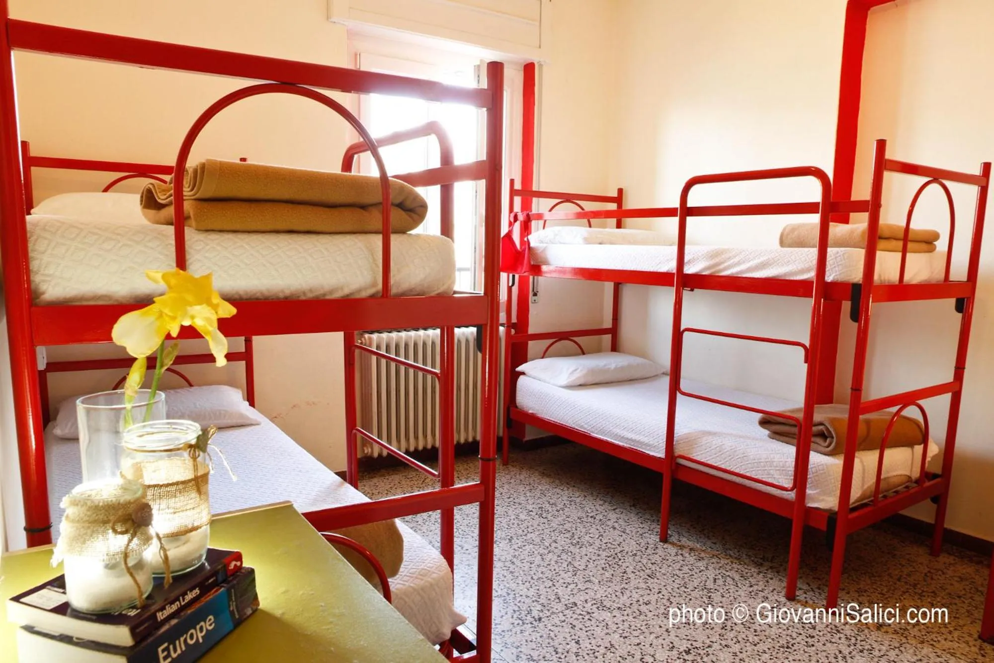 Quadruple Room with Lake View in Lake Como Hostel