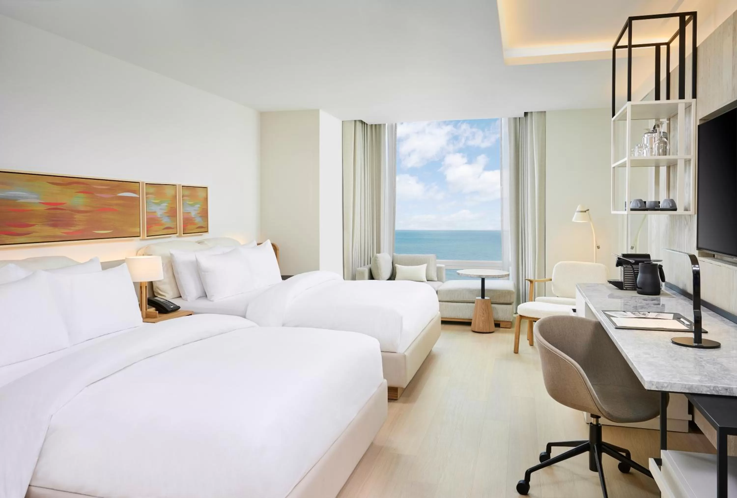 Queen Studio with Two Queen Beds in The Pearle Hotel & Spa, Autograph Collection