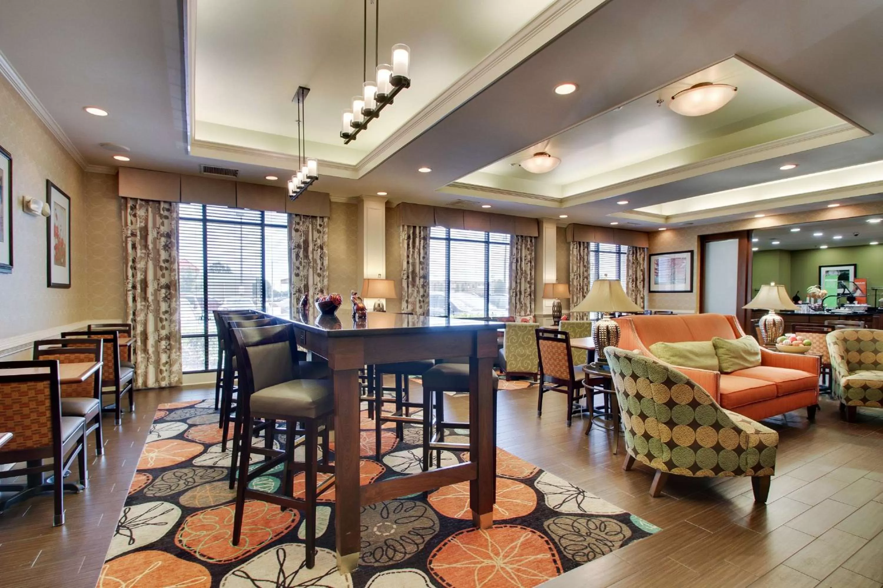 Lobby or reception in Hampton Inn Warner Robins