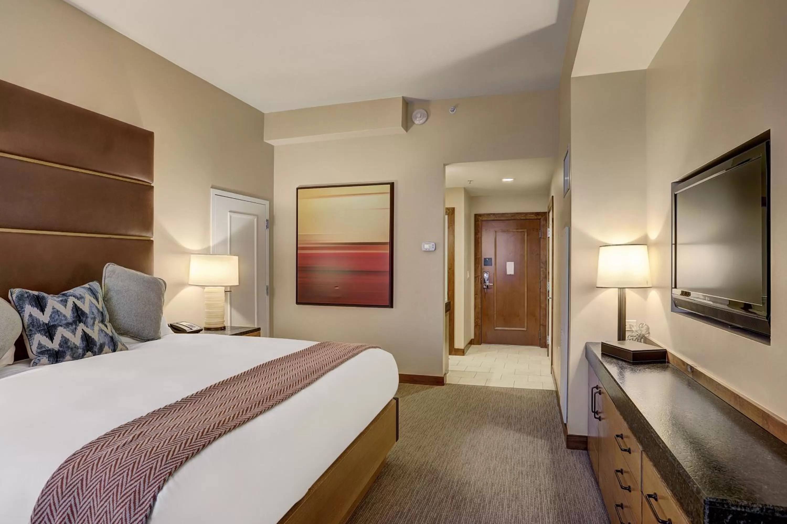 Lodge Room with One King Bed in The Osprey at Beaver Creek, a RockResort