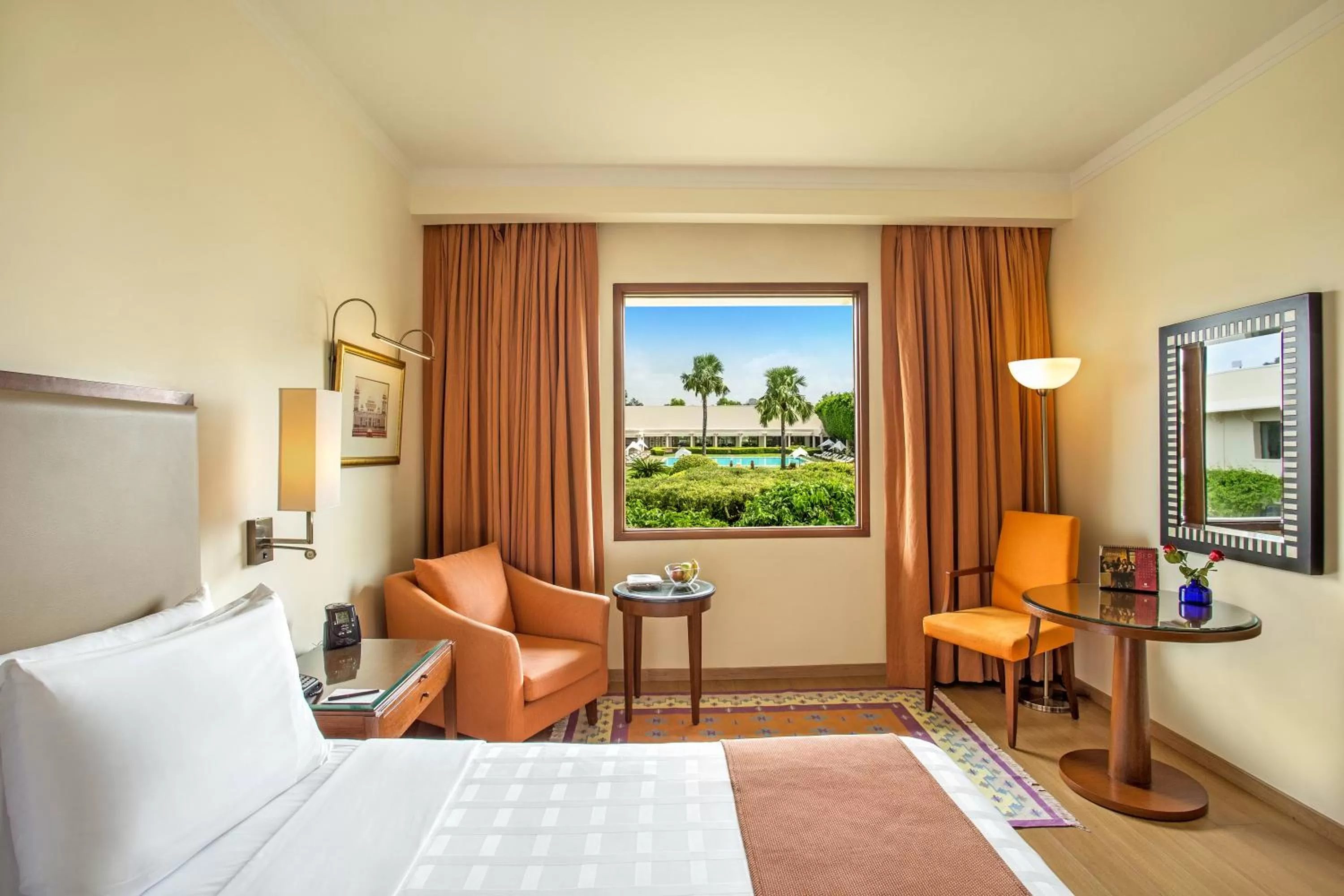 Deluxe Double or Twin Room with Pool View in Trident Agra