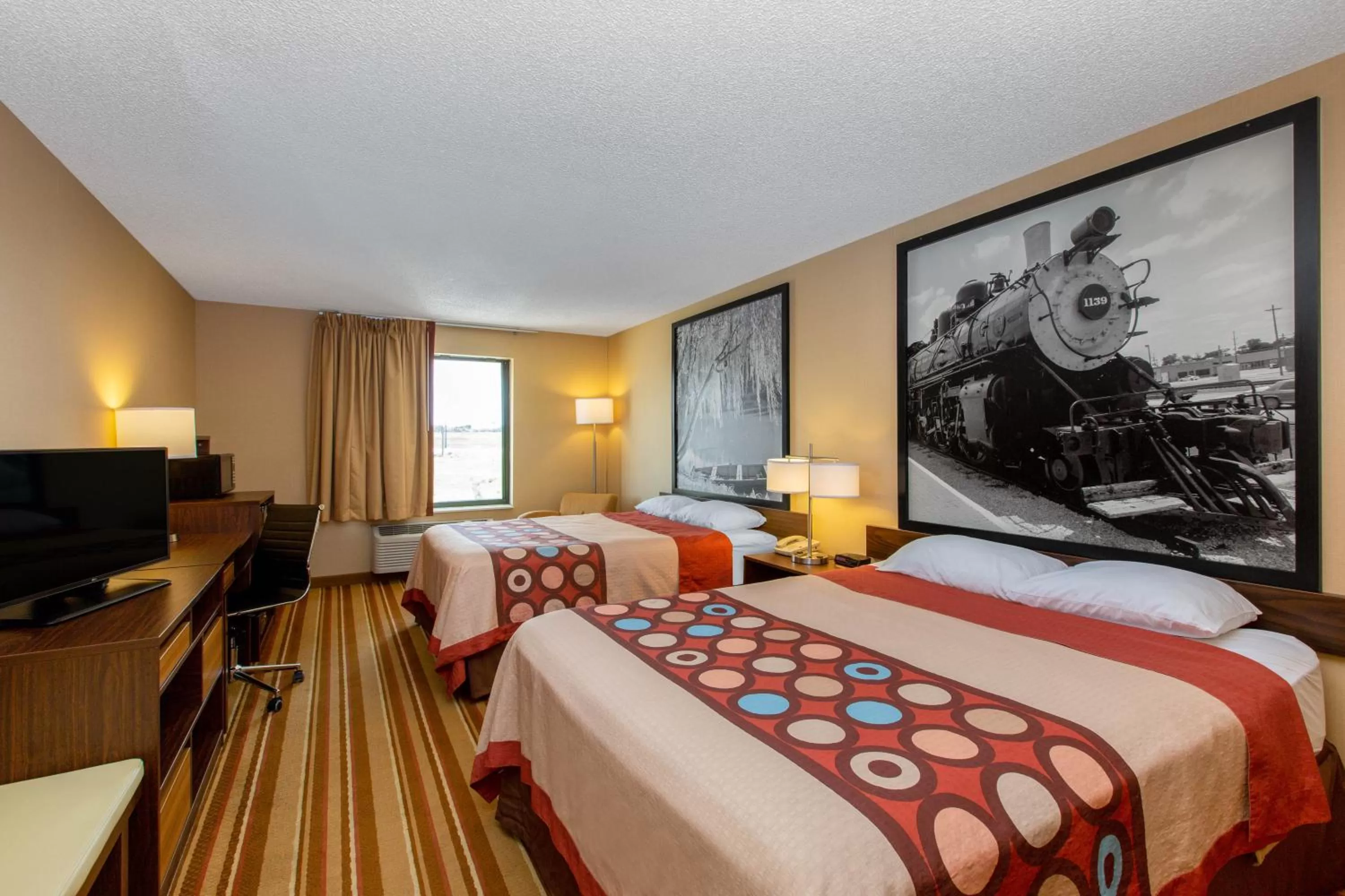 Queen Room with Two Queen Beds - Non-Smoking in Super 8 by Wyndham Salina I-70