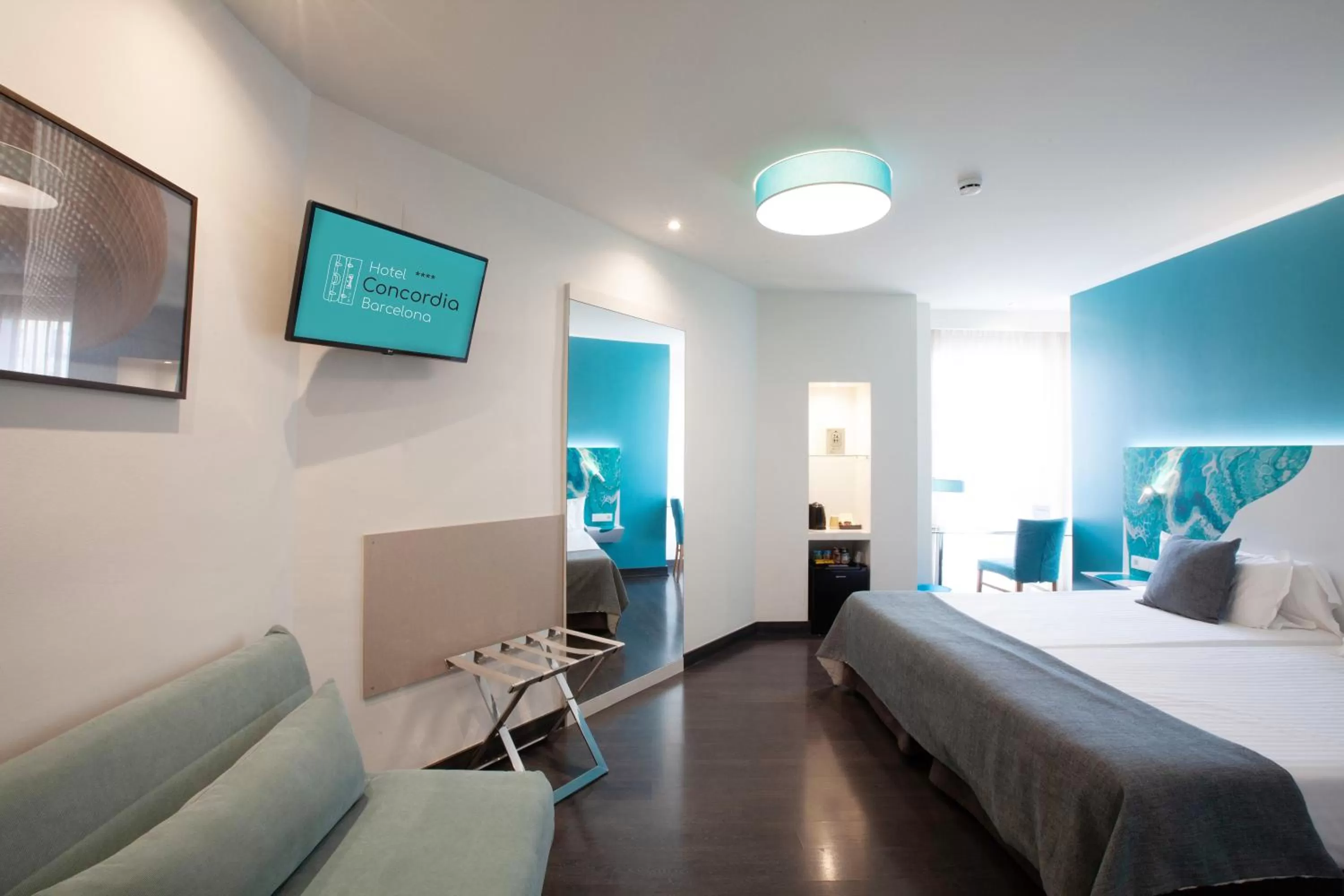 Superior Twin Room in Hotel Concordia Barcelona