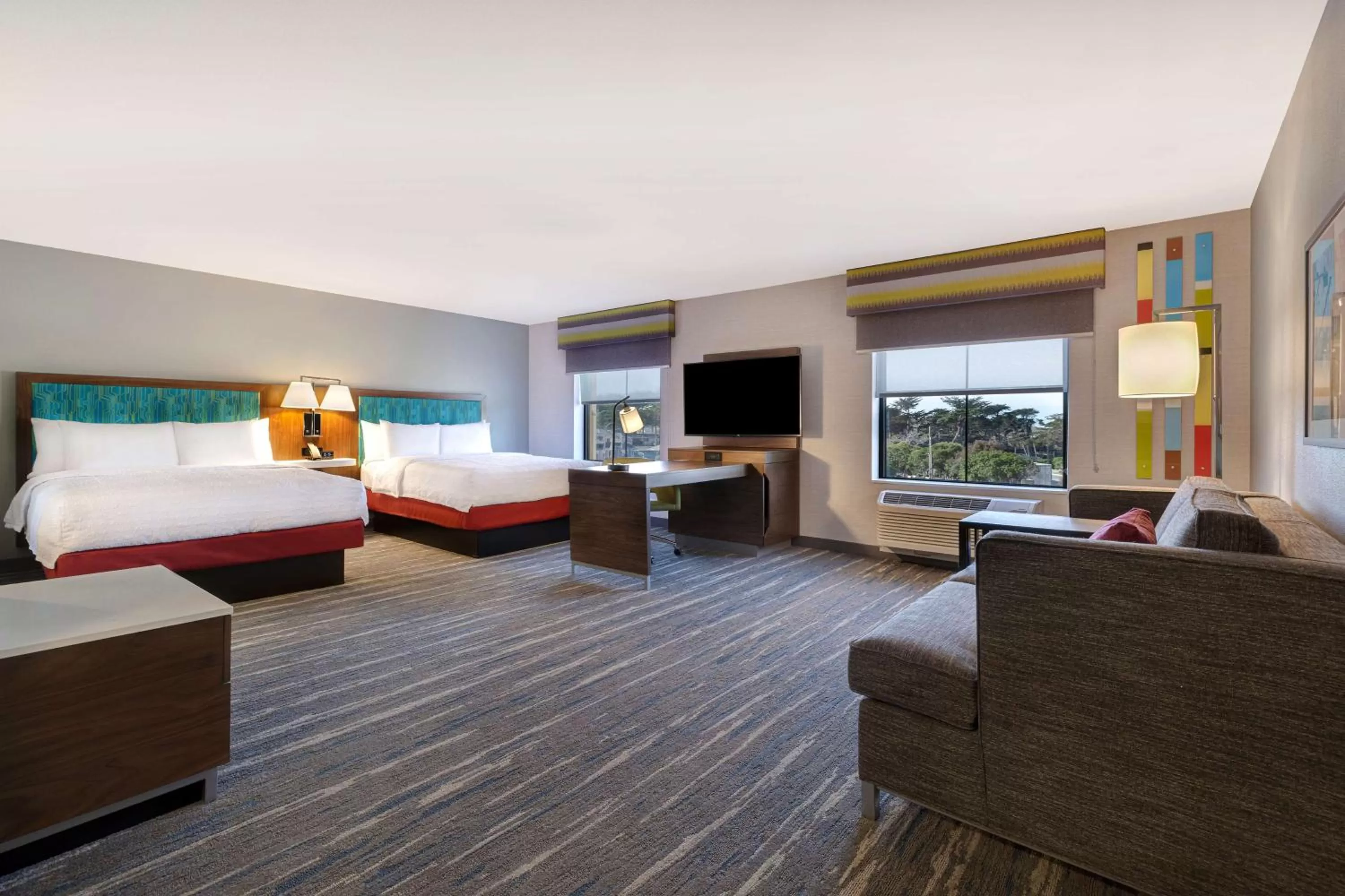 Queen Studio Suite with Two Queen Beds in Hampton Inn & Suites Marina