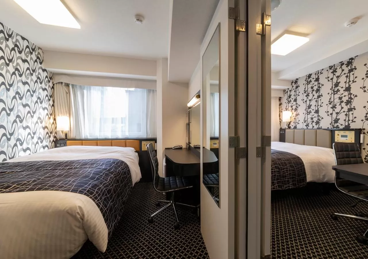 Two Connecting Rooms (4 adult) - Non-Smoking in APA Hotel Yodoyabashi Kitahama Ekimae