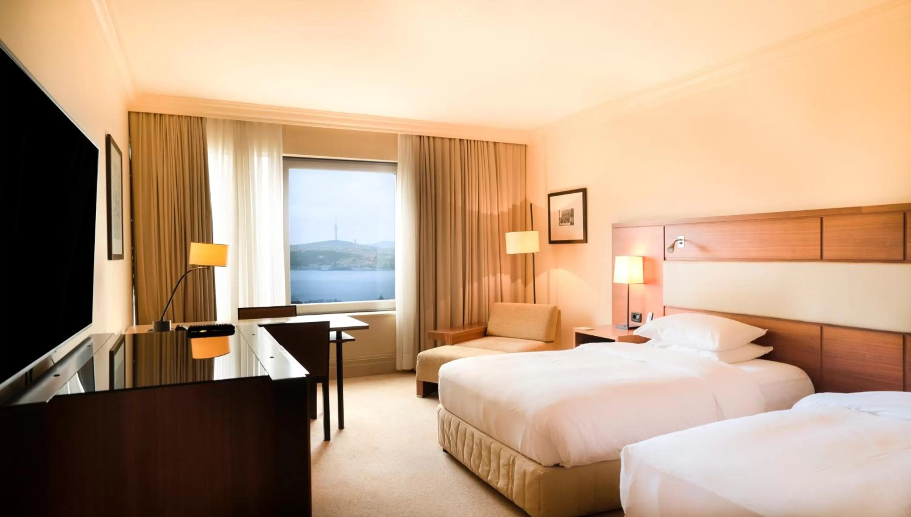 Twin Room with Bosphorus View -  Lounge Access in Grand Hyatt Istanbul