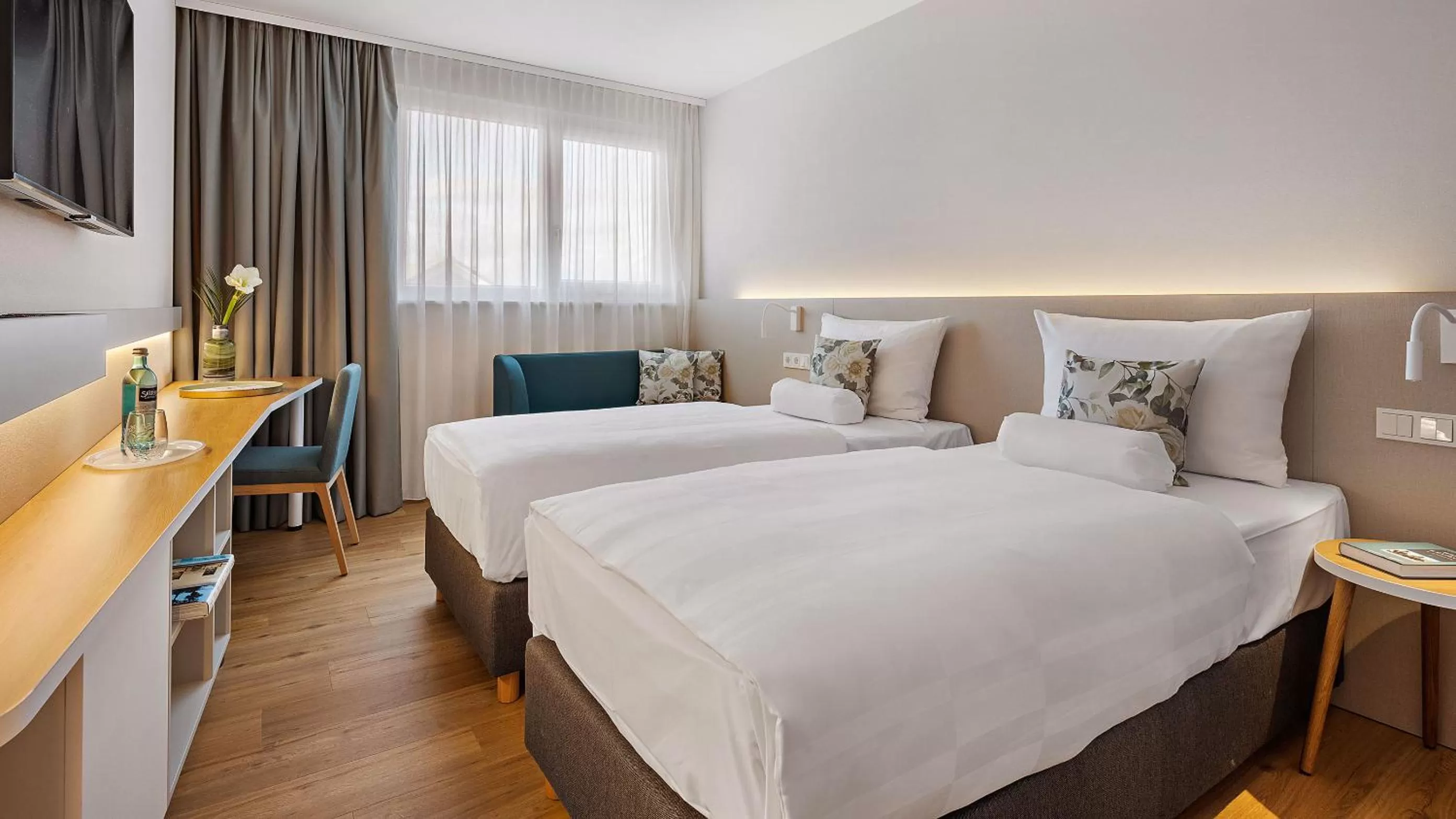 Twin Room in Hey Lou Hotel Karlsruhe Messe