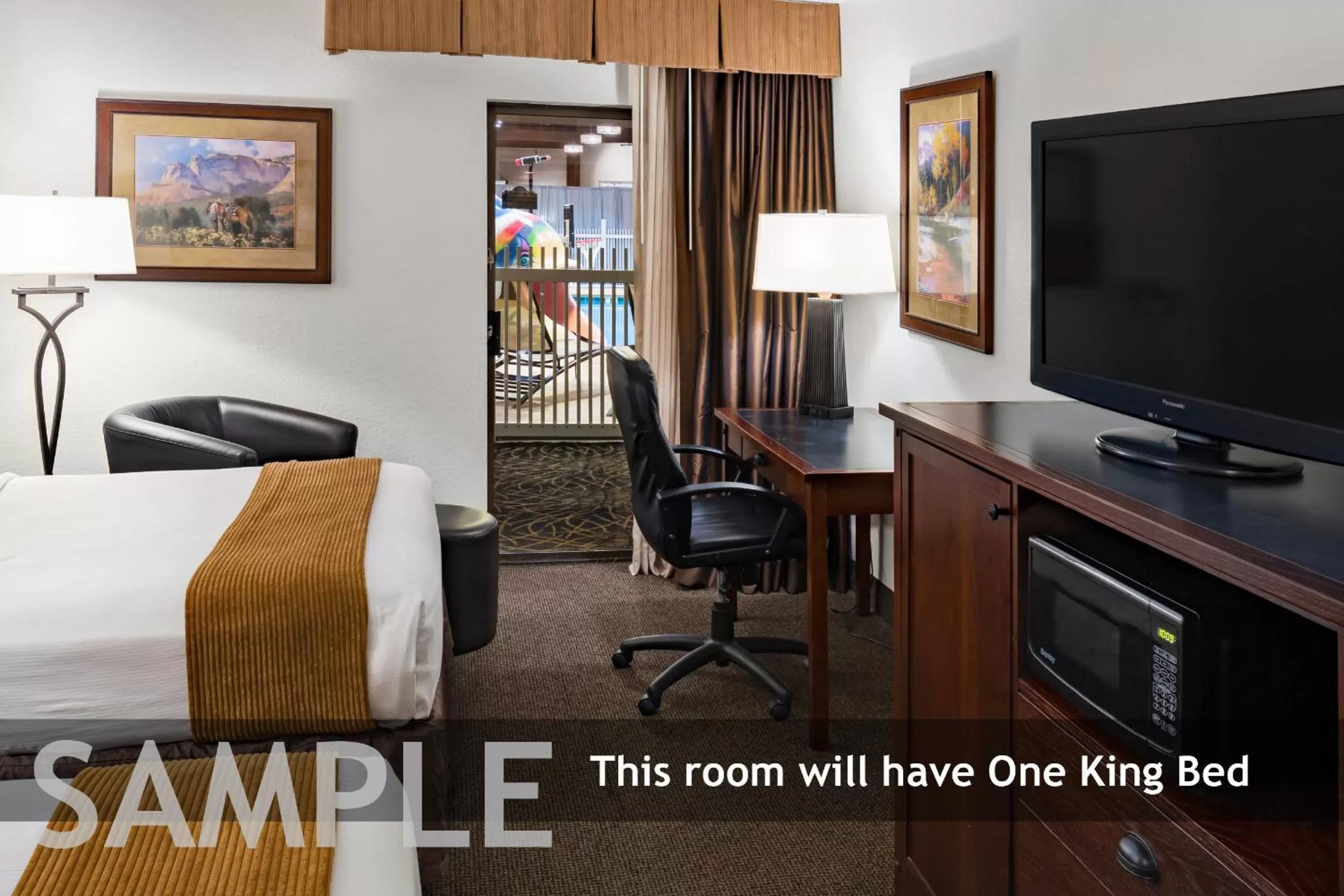 King Room with Pool View - Pet-Friendly in Ramkota Hotel - Casper