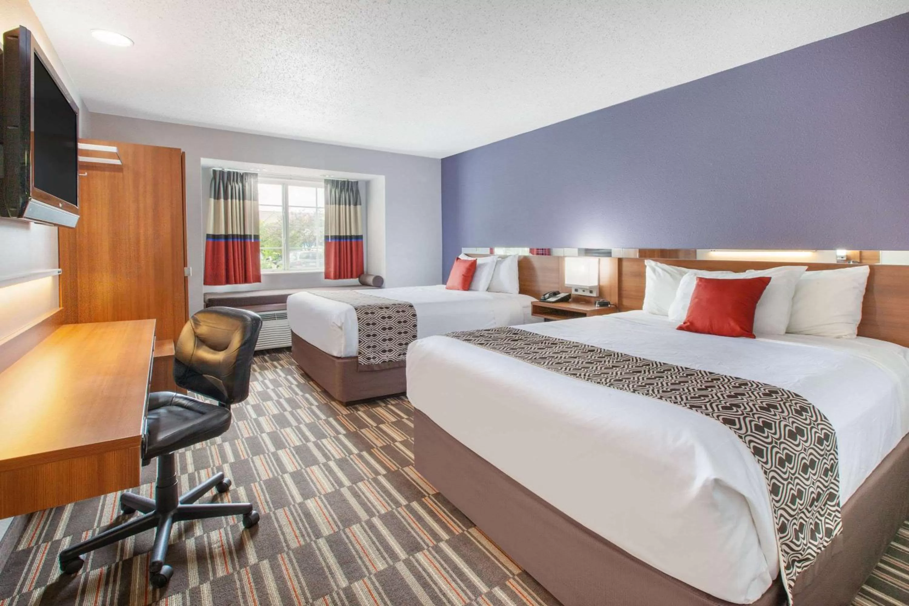 Queen Room with Two Queen Beds - Non-Smoking in Microtel Inn & Suites by Wyndham Pittsburgh Airport