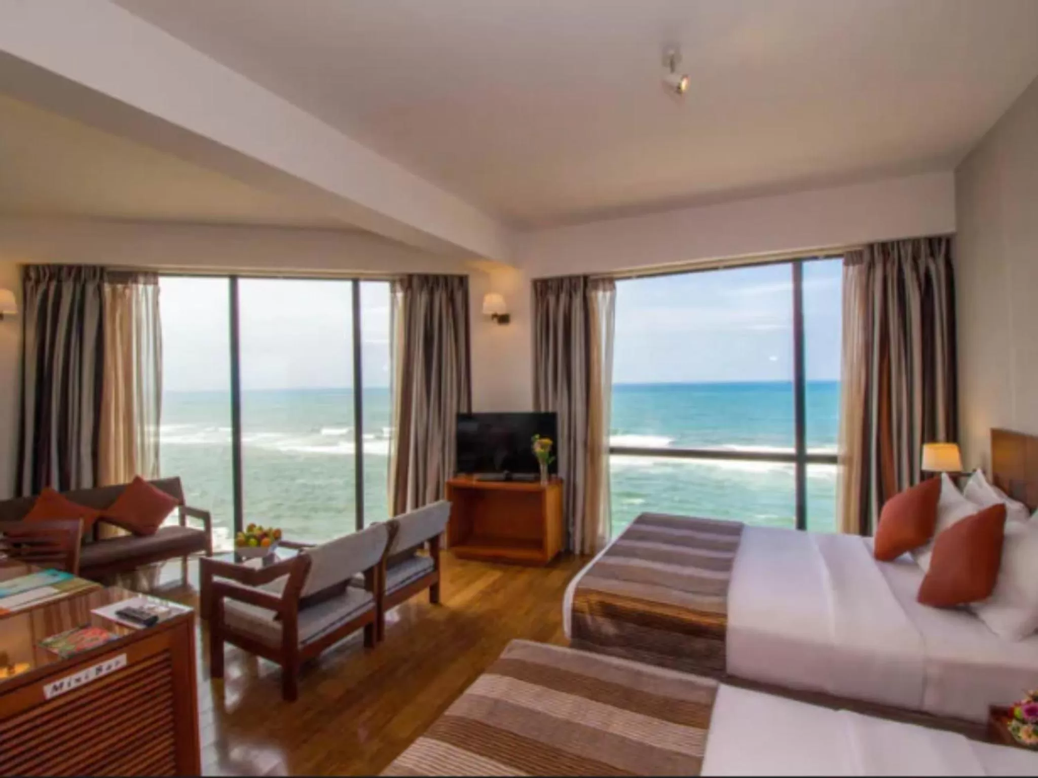 Family Room with Ocean View - Early Check-in at 11 AM & Late Check-out at 2 PM (on Availability), 15% Discount on Food & Beverage and 10% Discount on Spa in The Ocean Colombo - Guaranteed Sea View Rooms