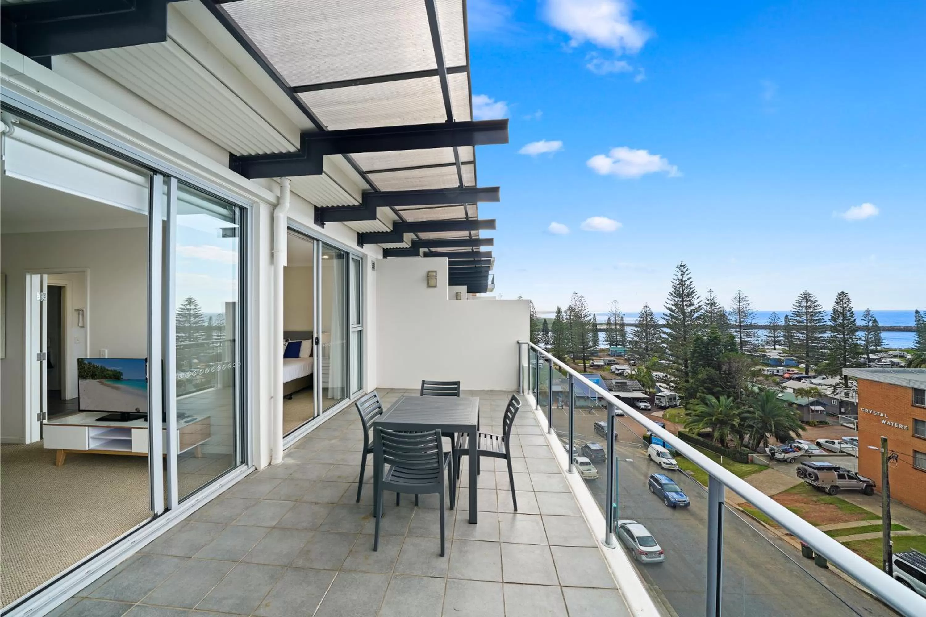 Two-Bedroom Apartment with Water View in Macquarie Waters Boutique Apartment Hotel