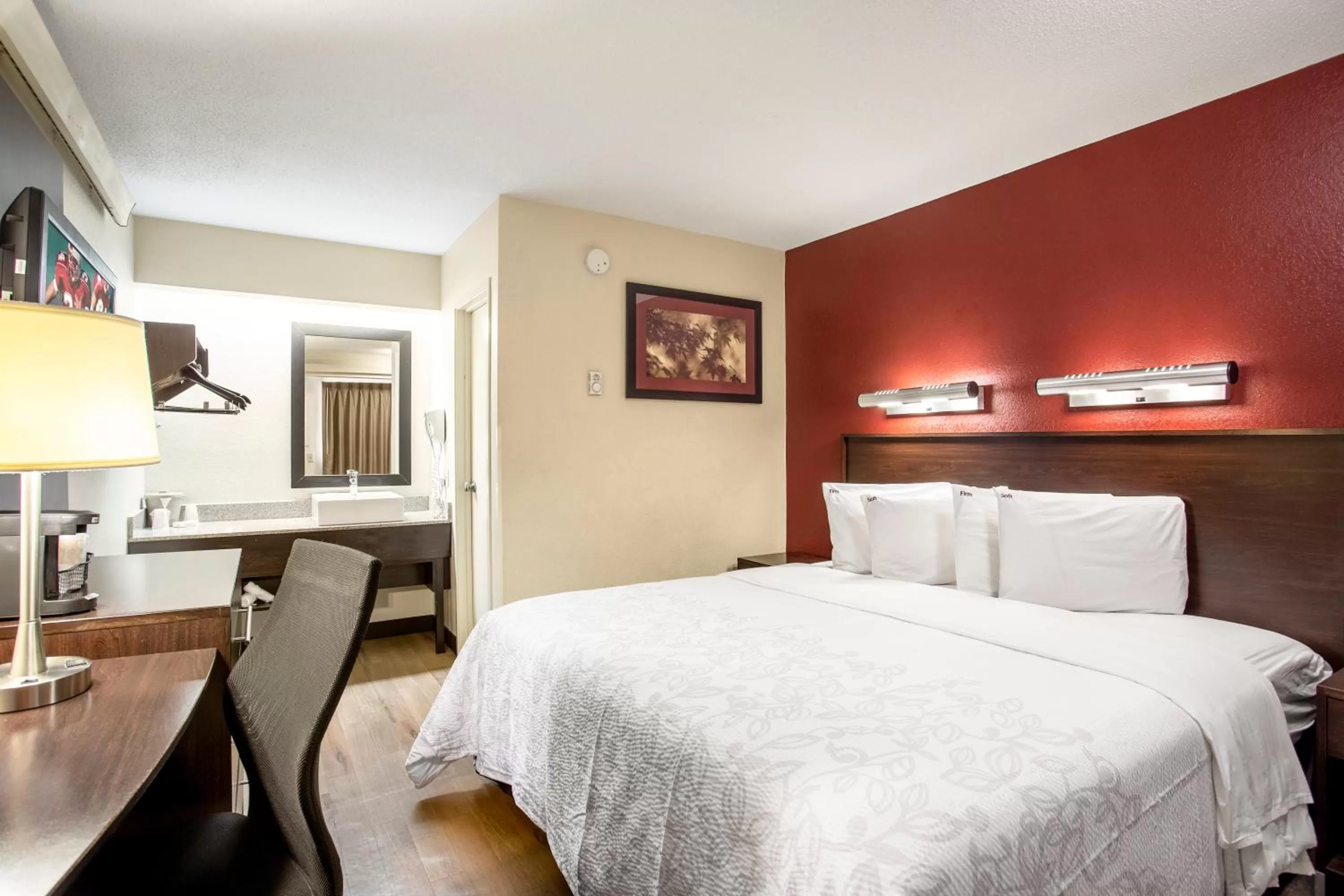 Standard King Room Smoke Free in Red Roof Inn PLUS+ West Springfield