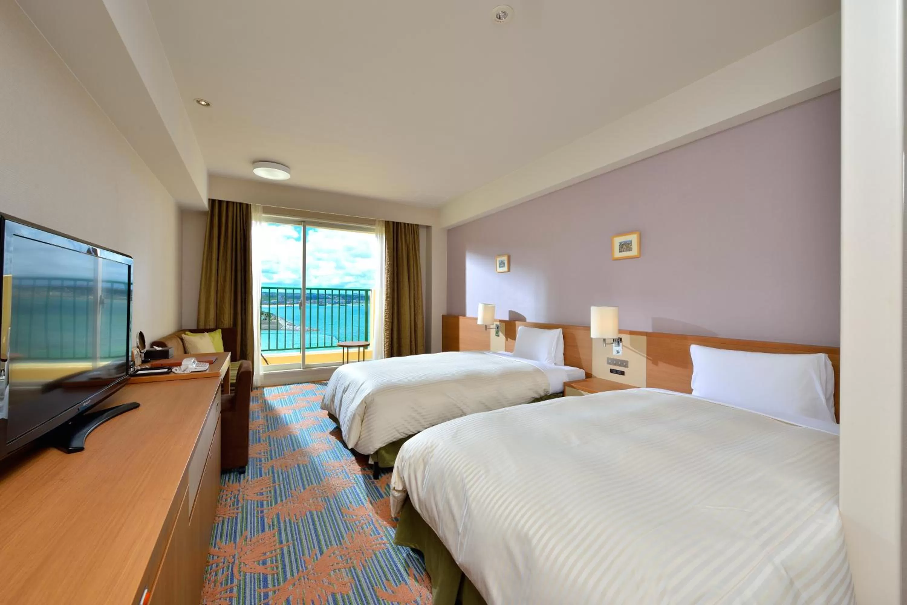Standard Twin Room with Sea View - single occupancy - Non-Smoking in Vessel Hotel Campana Okinawa