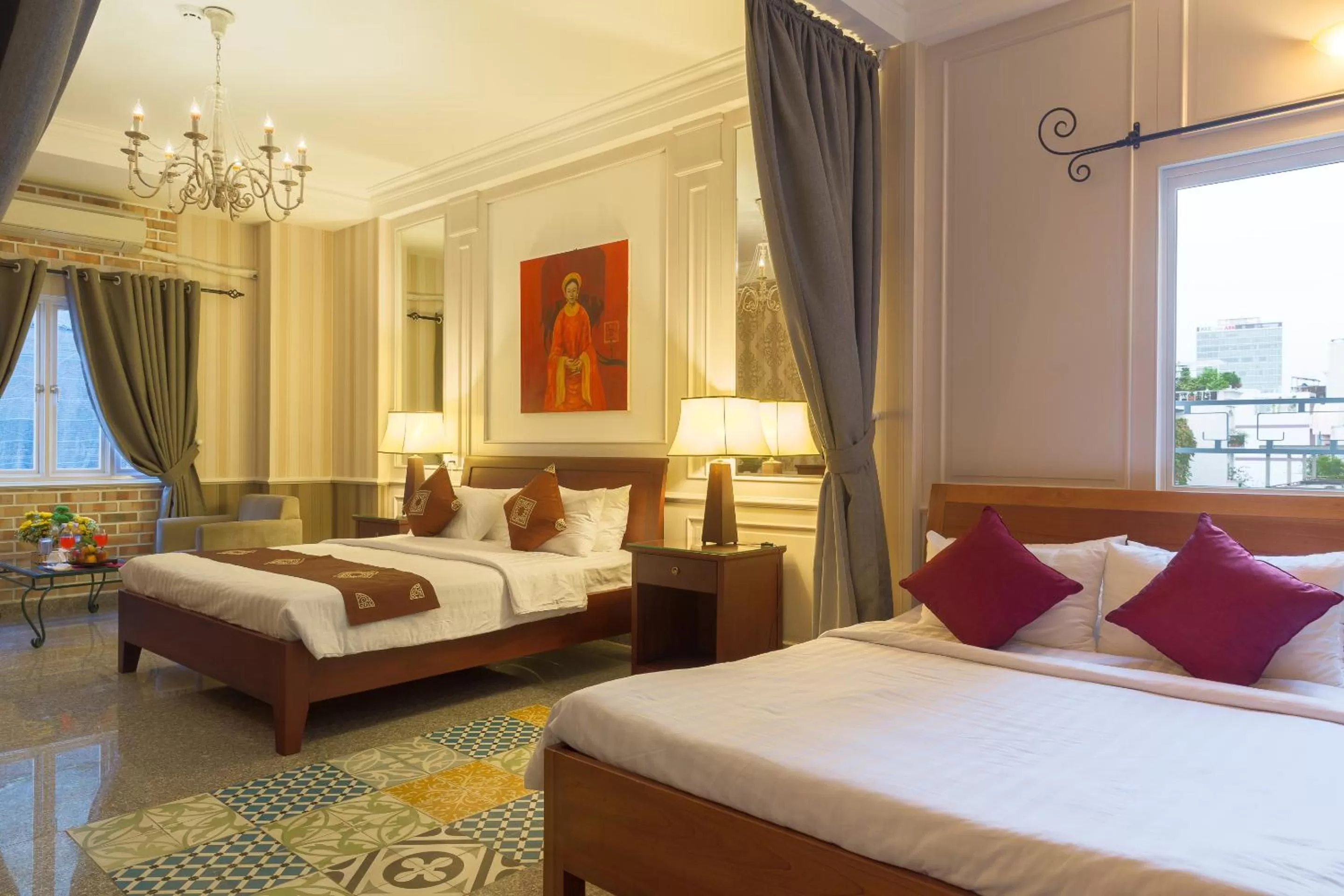 Deluxe Quadruple Room in Ben Thanh Boutique Hotel