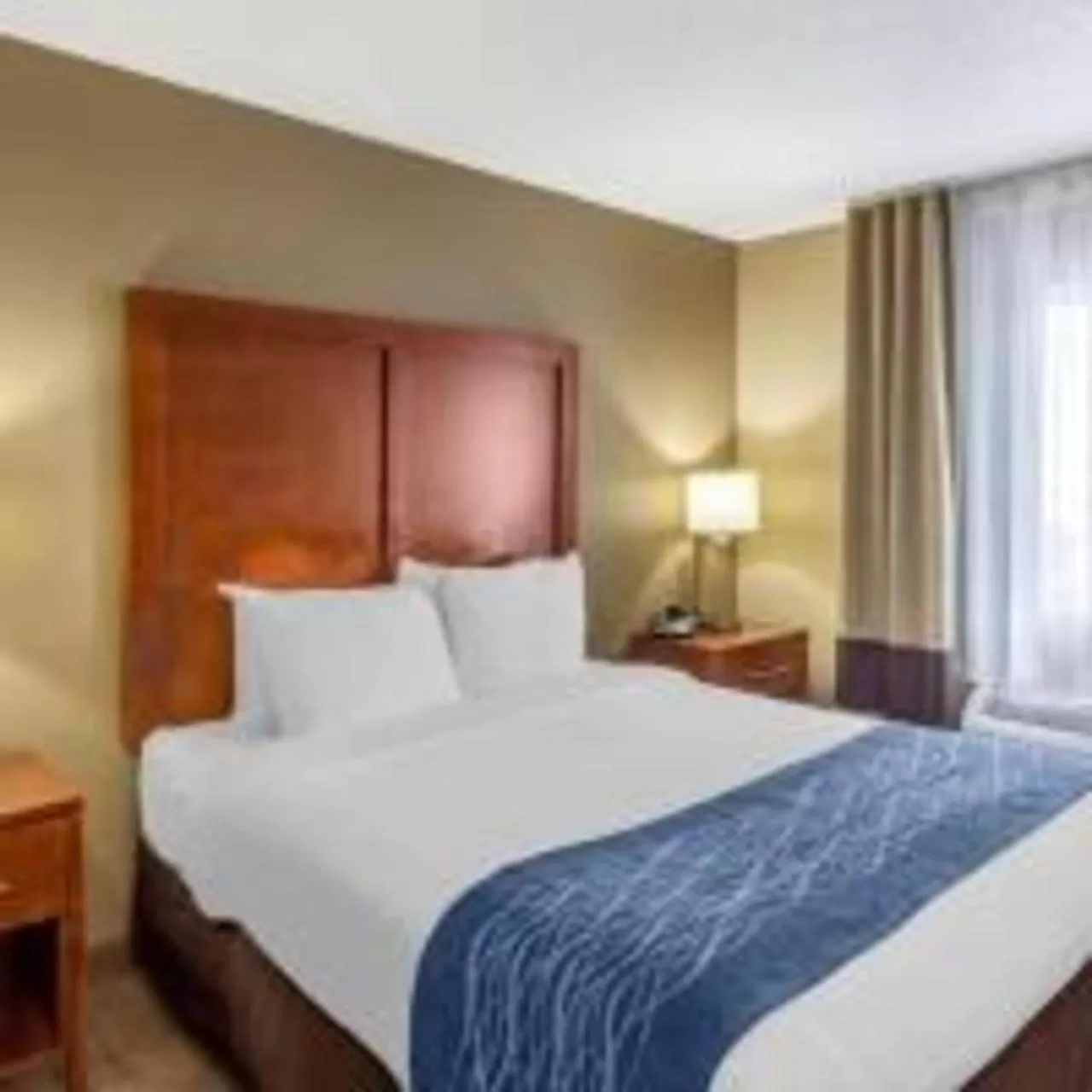 Queen Room with Roll-In Shower - Accessible/Non Smoking in Comfort Inn Gurnee near Six Flags