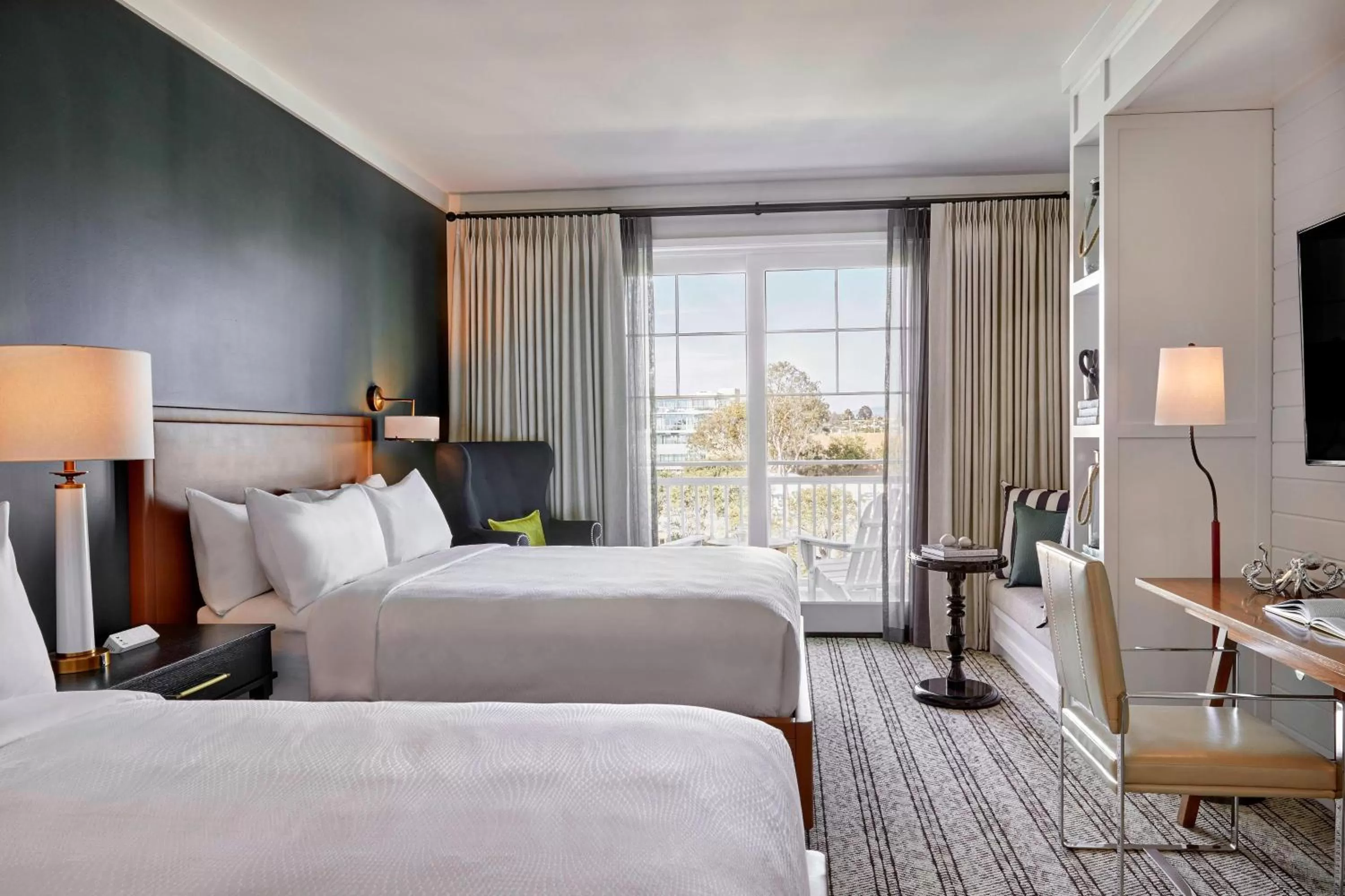 Queen Room with Two Queen Beds and Balcony in Lido House, Autograph Collection