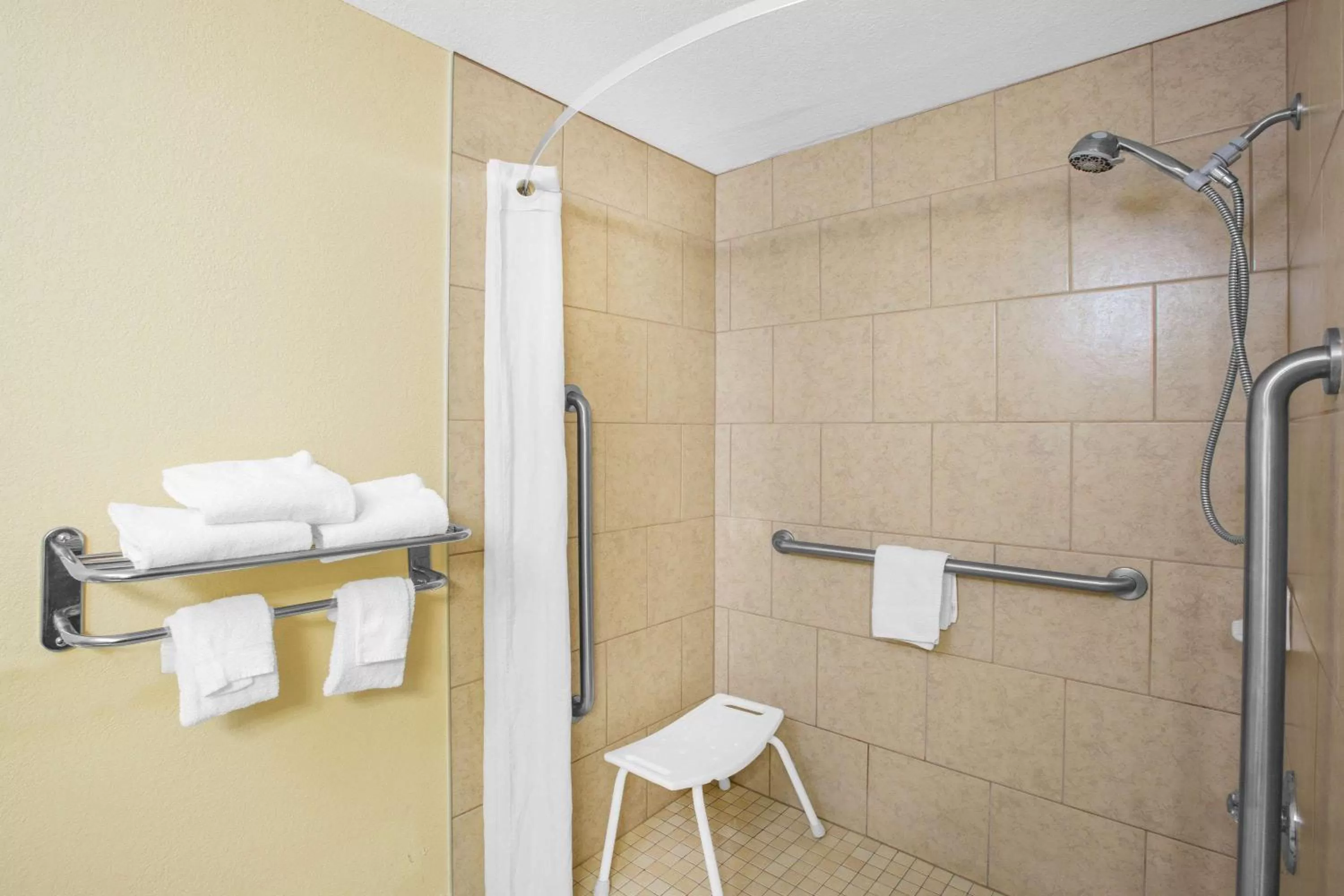 Bathroom in Super 8 by Wyndham Clive IA