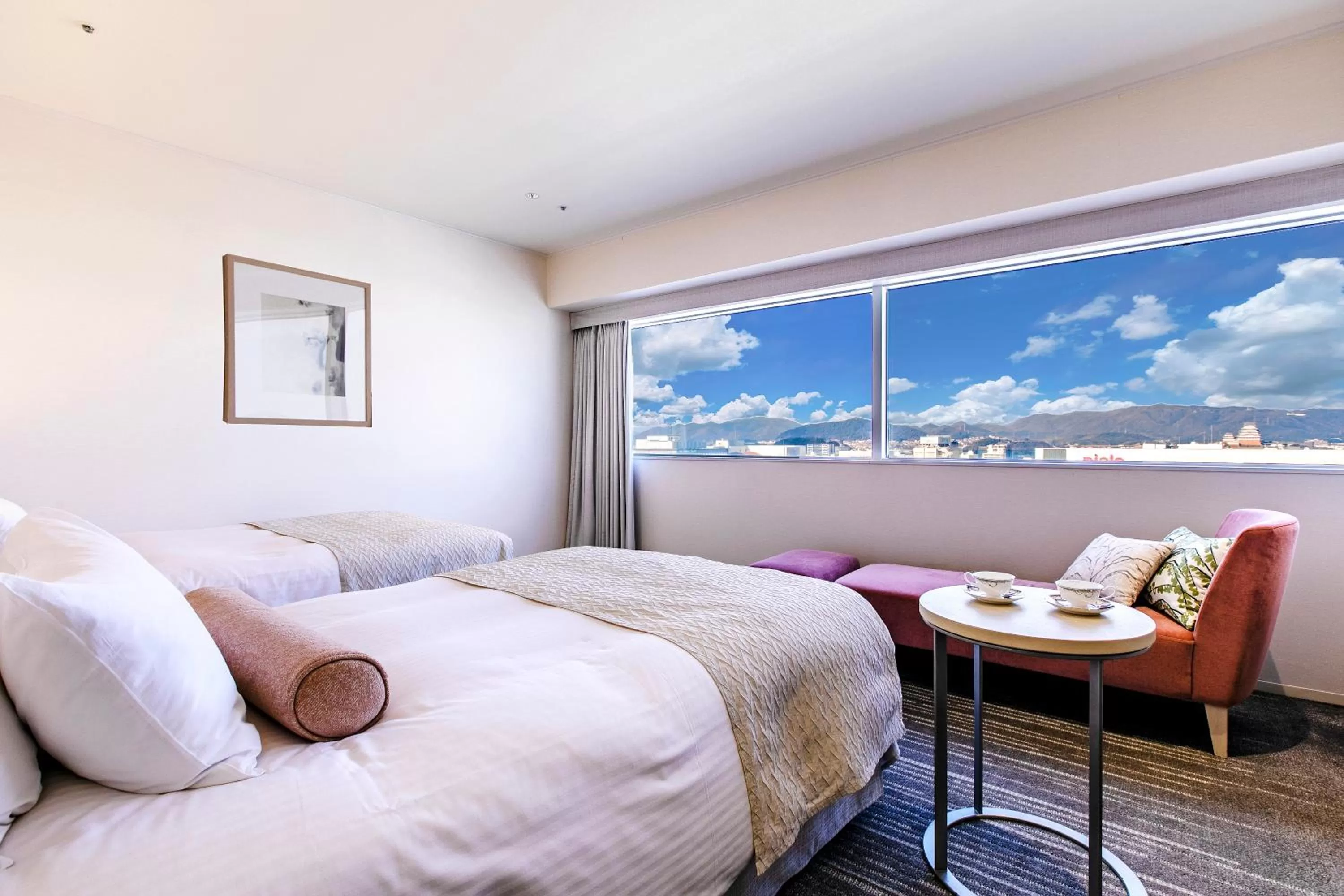 High Floor Deluxe Twin Room - single occupancy - Non-Smoking in Hotel Nikko Himeji