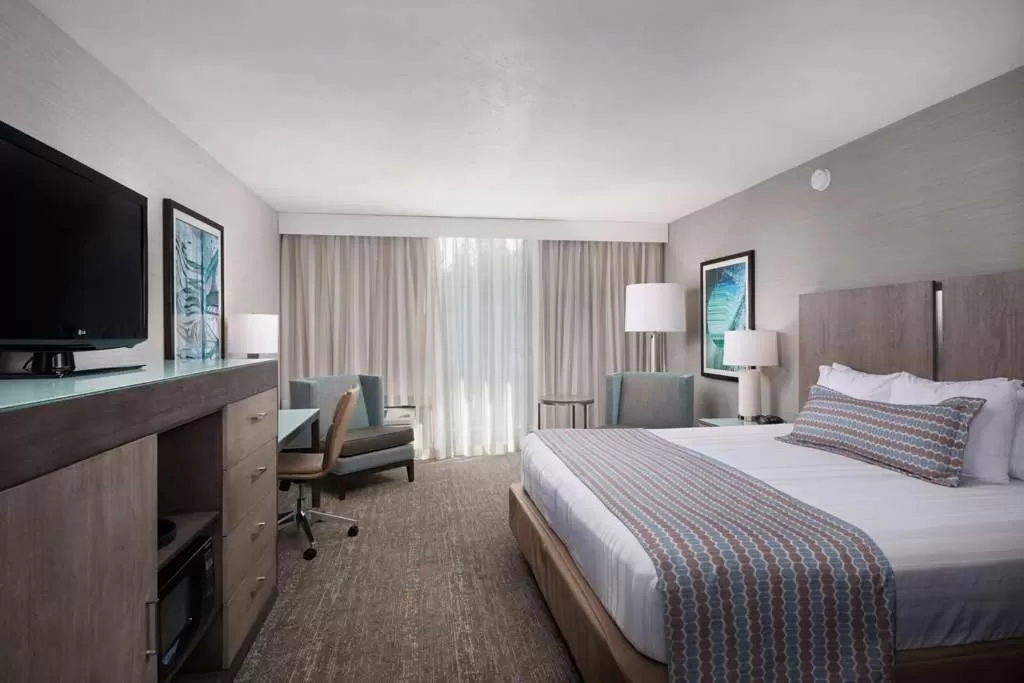 Queen Room with Hillside View and Bath Tub - Disability Access in Best Western Plus Agate Beach Inn