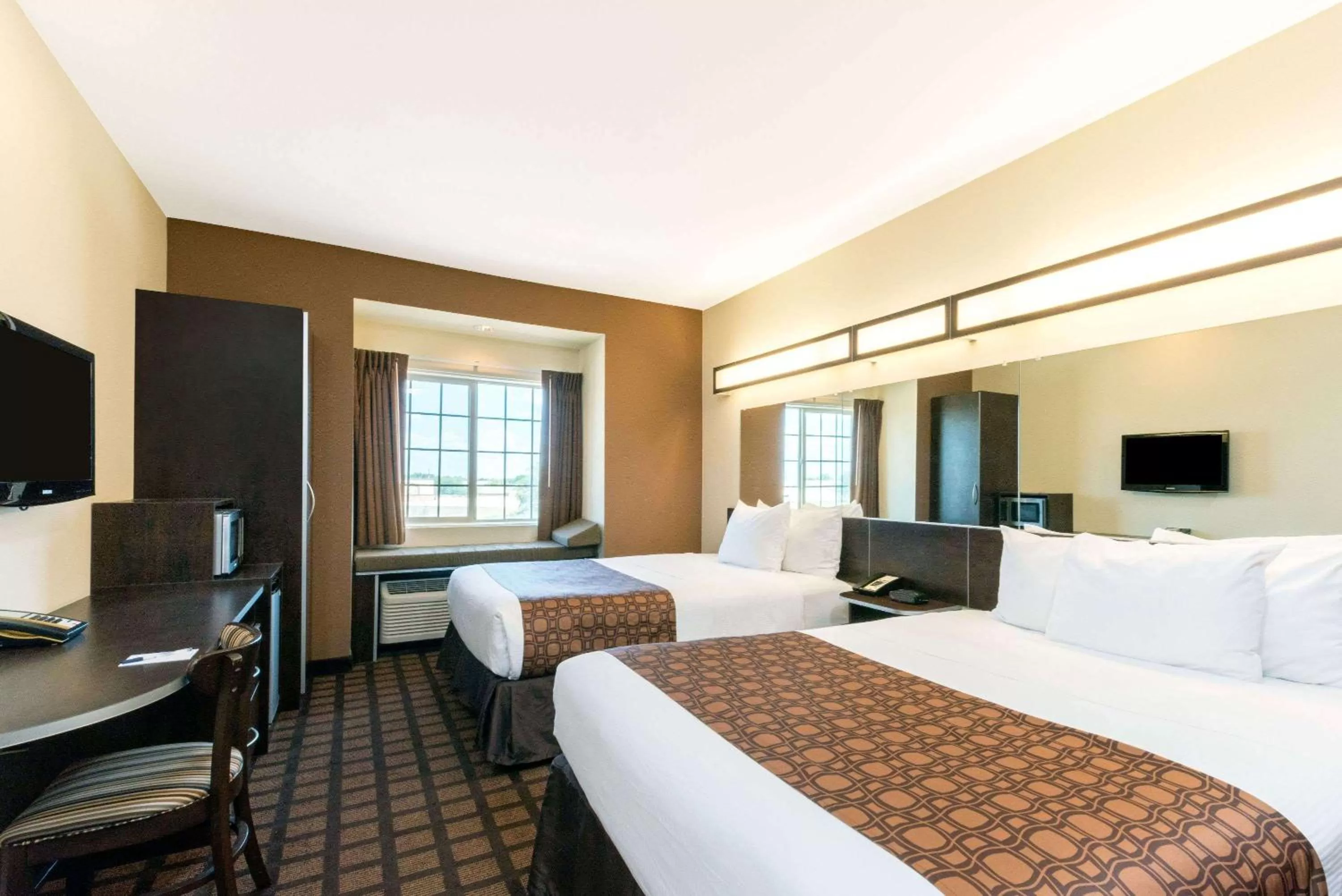 Queen Room with Two Queen Beds and Roll-In Shower - Mobility/Hearing Accessible - Non-Smoking in Microtel Inn and Suites Eagle Pass