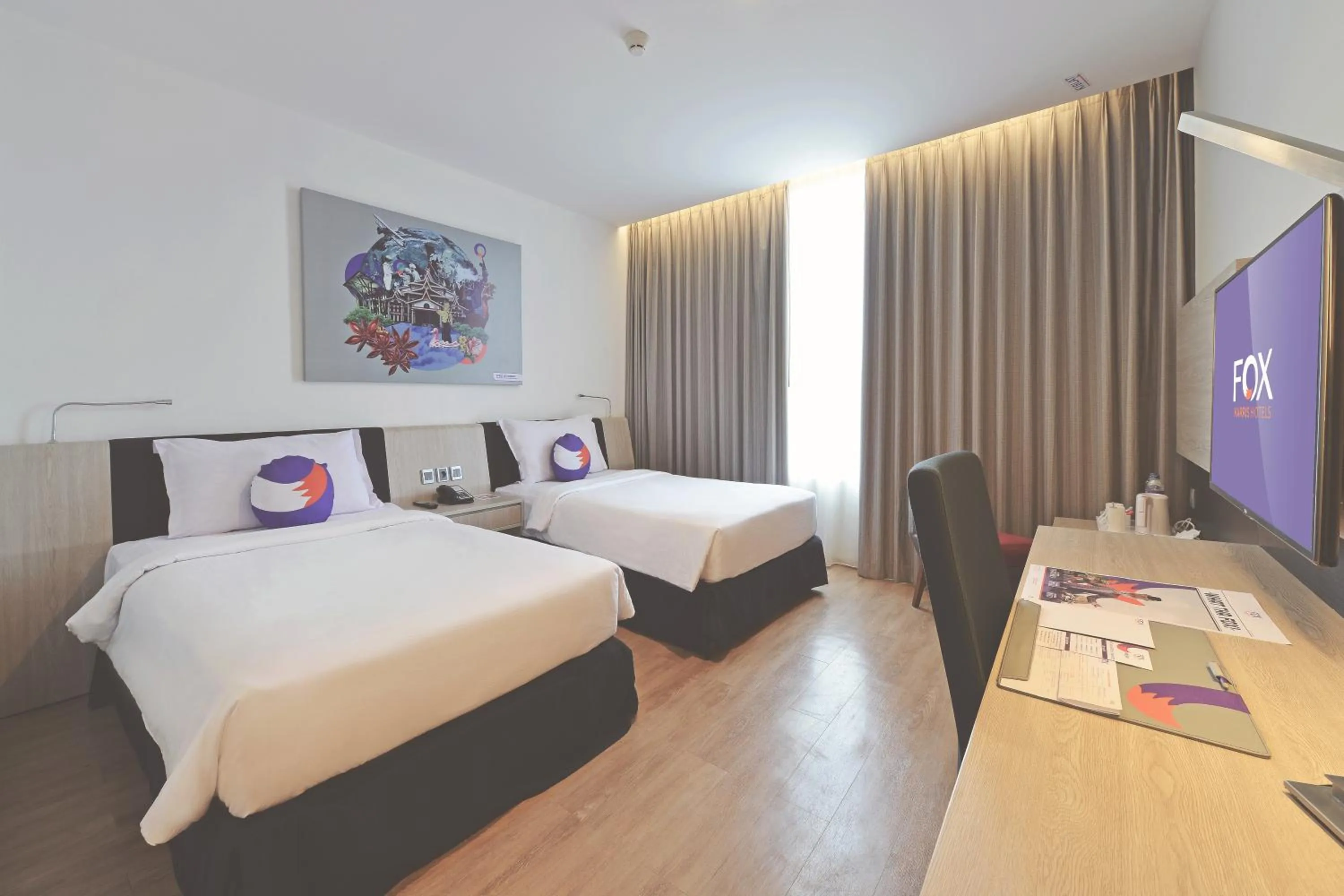 Deluxe Double or Twin Room in FOX Hotel Pekanbaru